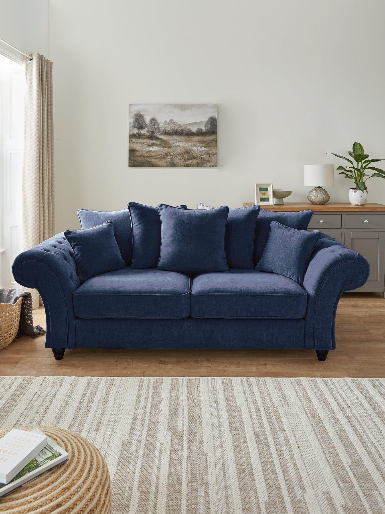 The Very Collection Windsor 3 Seater Fabric Scatter Back Sofa - FSC® Certified