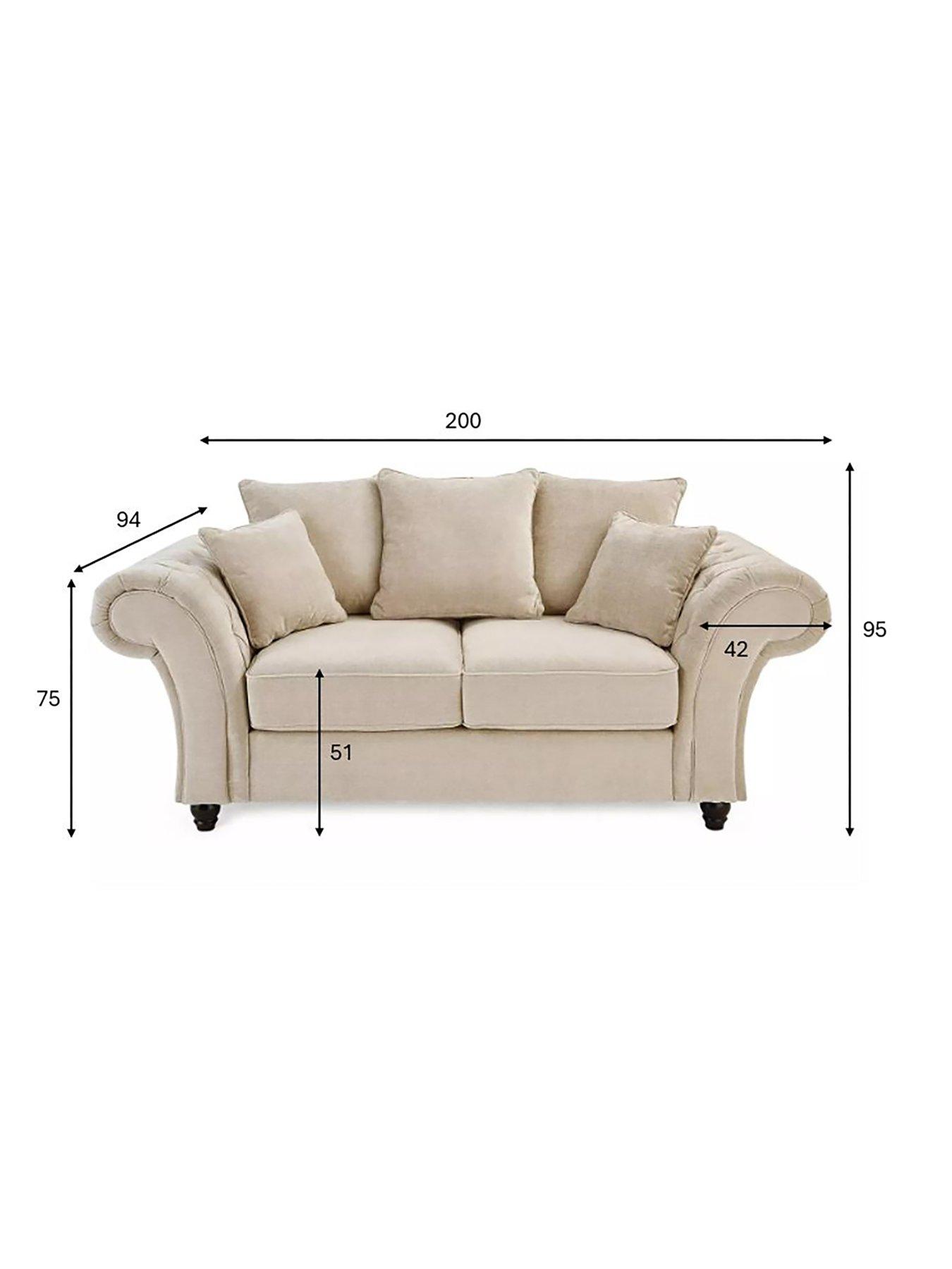 Image 6 of 7 of The Very Collection Windsor Fabric Scatter Back 2 Seater Sofa - FSC&reg; Certified