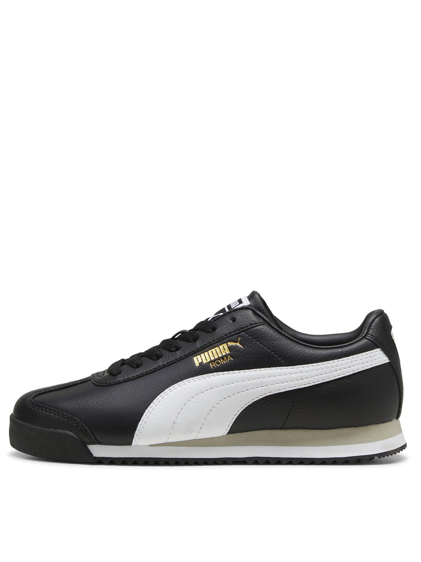 Men s Roma 24 Standard Trainers Black White