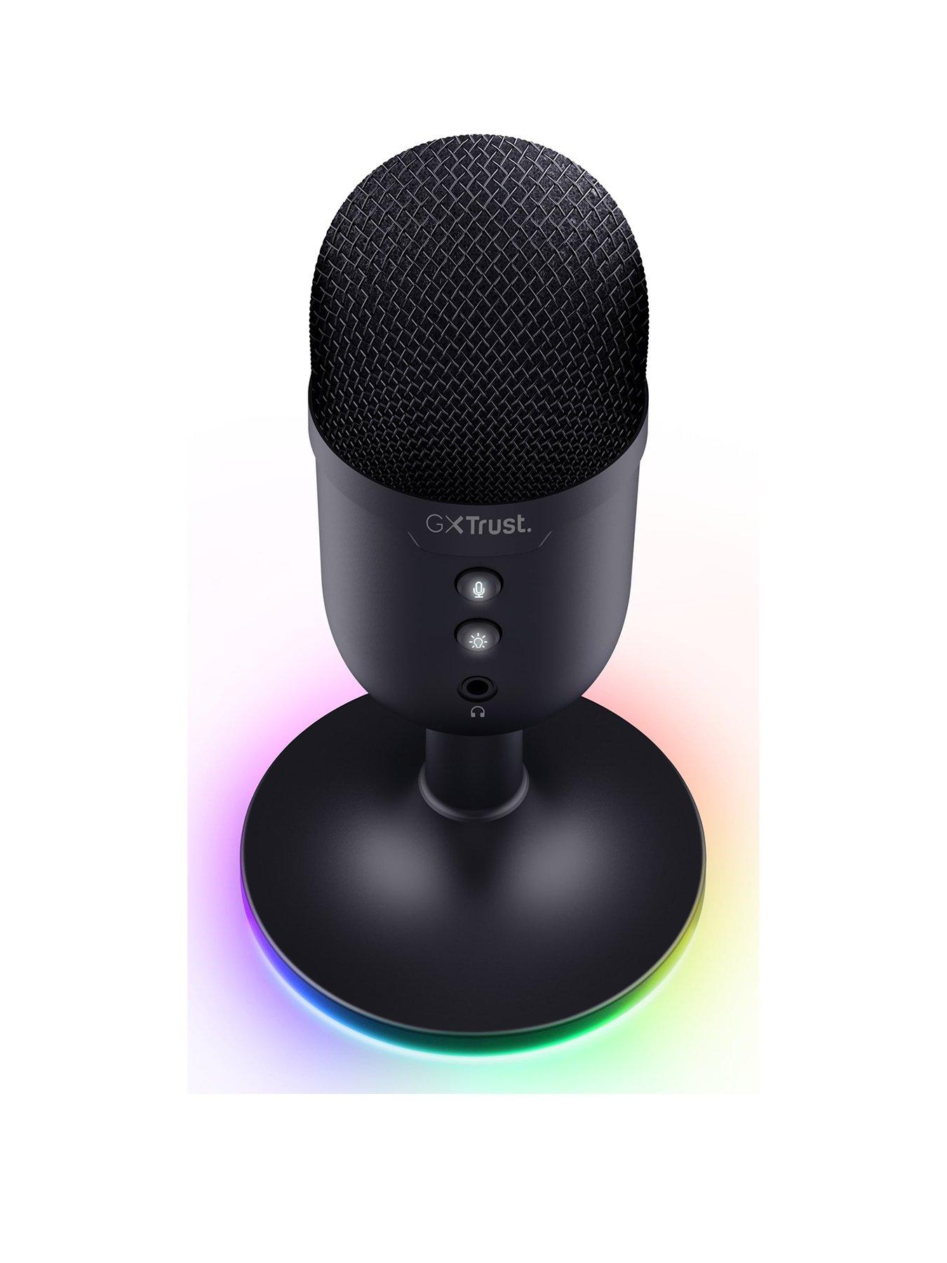  image of trust-gxt234-yunix-compact-usb-rgb-led-pc-microphone-for-gaming-streaming