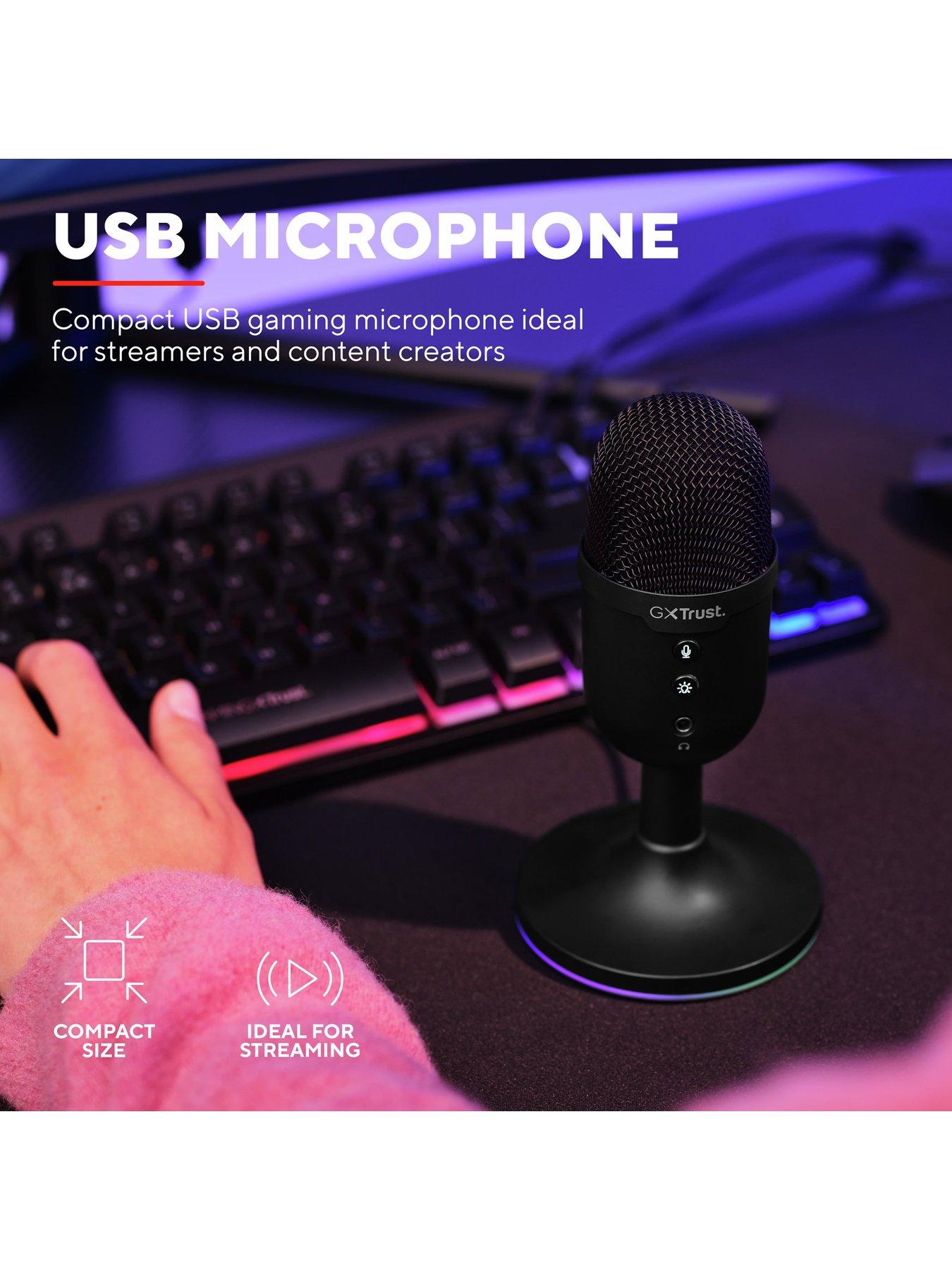  image of trust-gxt234-yunix-compact-usb-rgb-led-pc-microphone-for-gaming-streaming