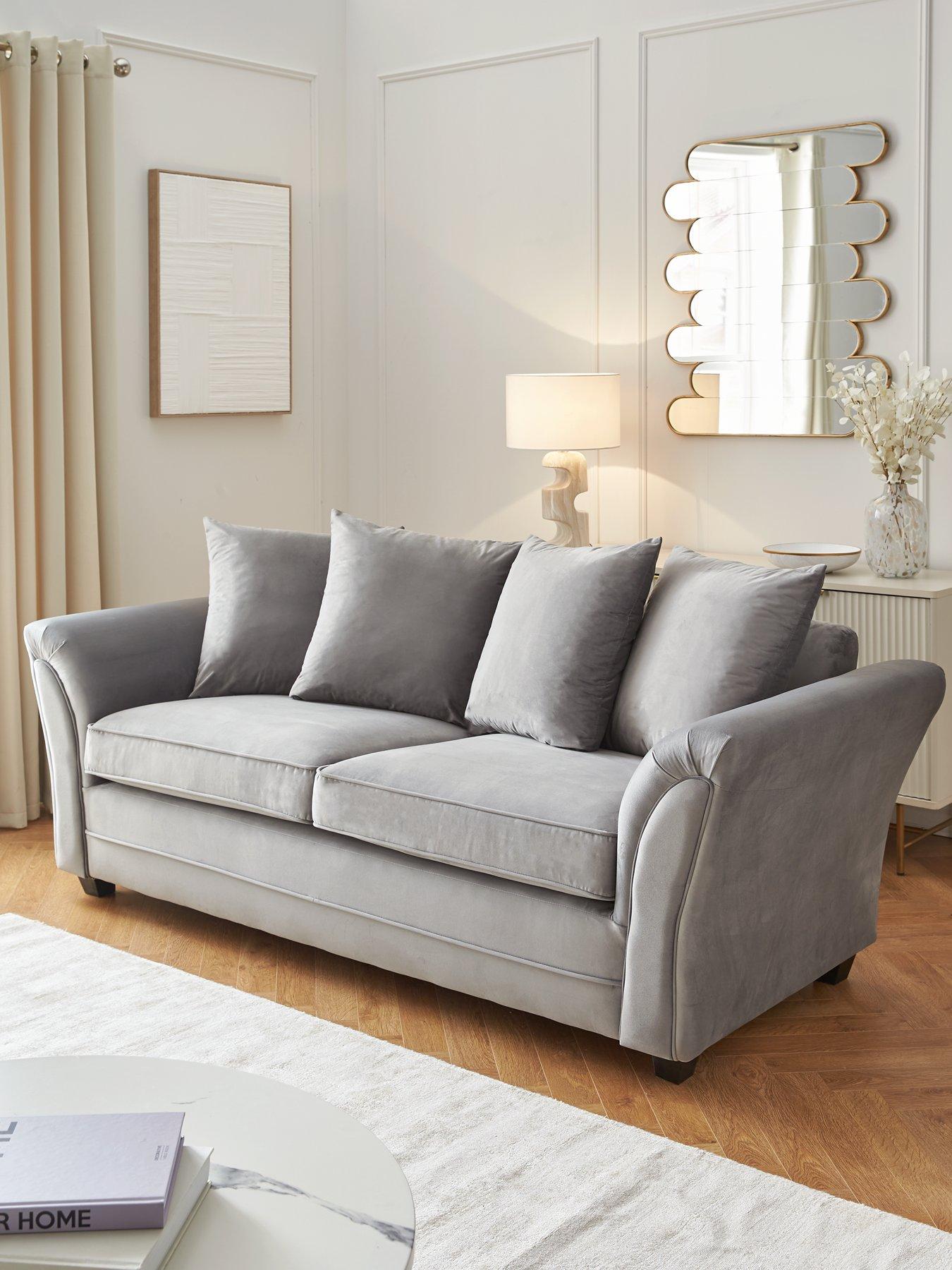 Image 1 of 7 of Very Home Leila Fabric&nbsp;3 Seater Sofa&nbsp;- FSC Certified