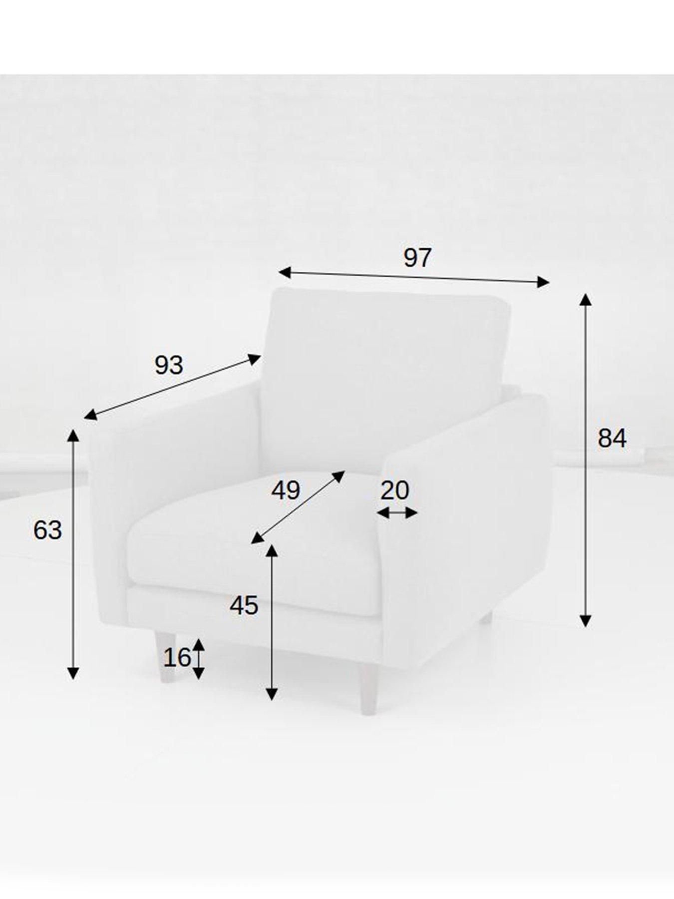 Image 6 of 7 of Very Home Maine Fabric Armchair&nbsp;- FSC Certified