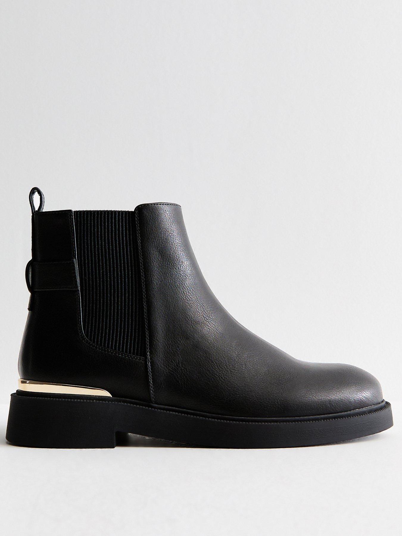 New look wide fit black ankle boots hotsell