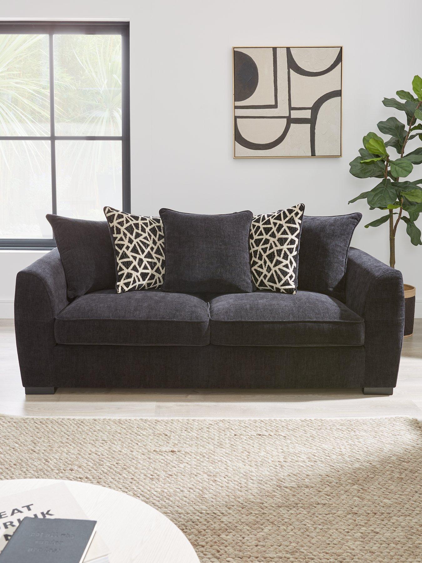 Very Home Payton Fabric 3 Seater Sofa - FSC Certified