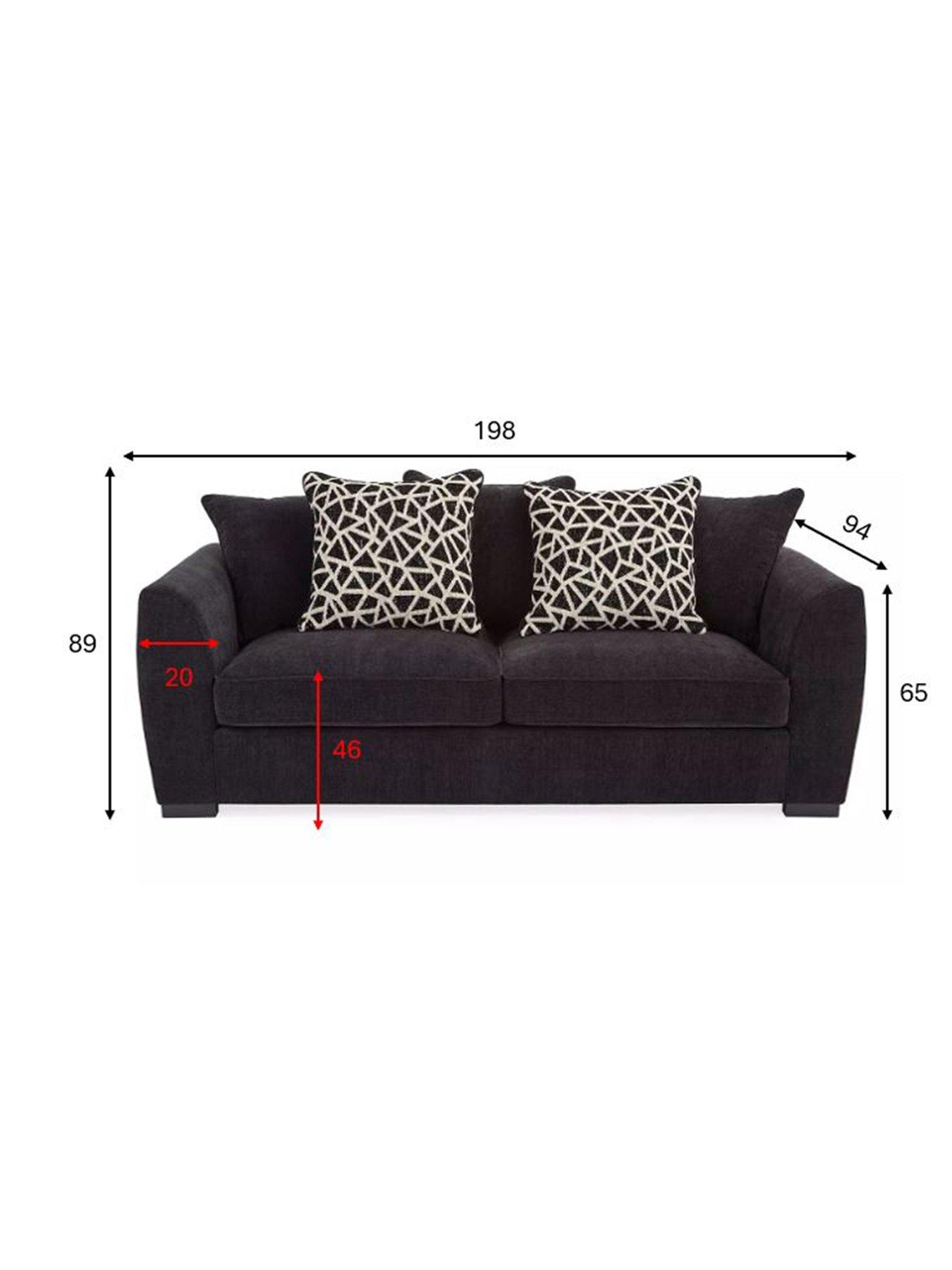 Image 5 of 7 of The Very Collection Payton Fabric&nbsp;3 Seater Sofa&nbsp;- FSC Certified