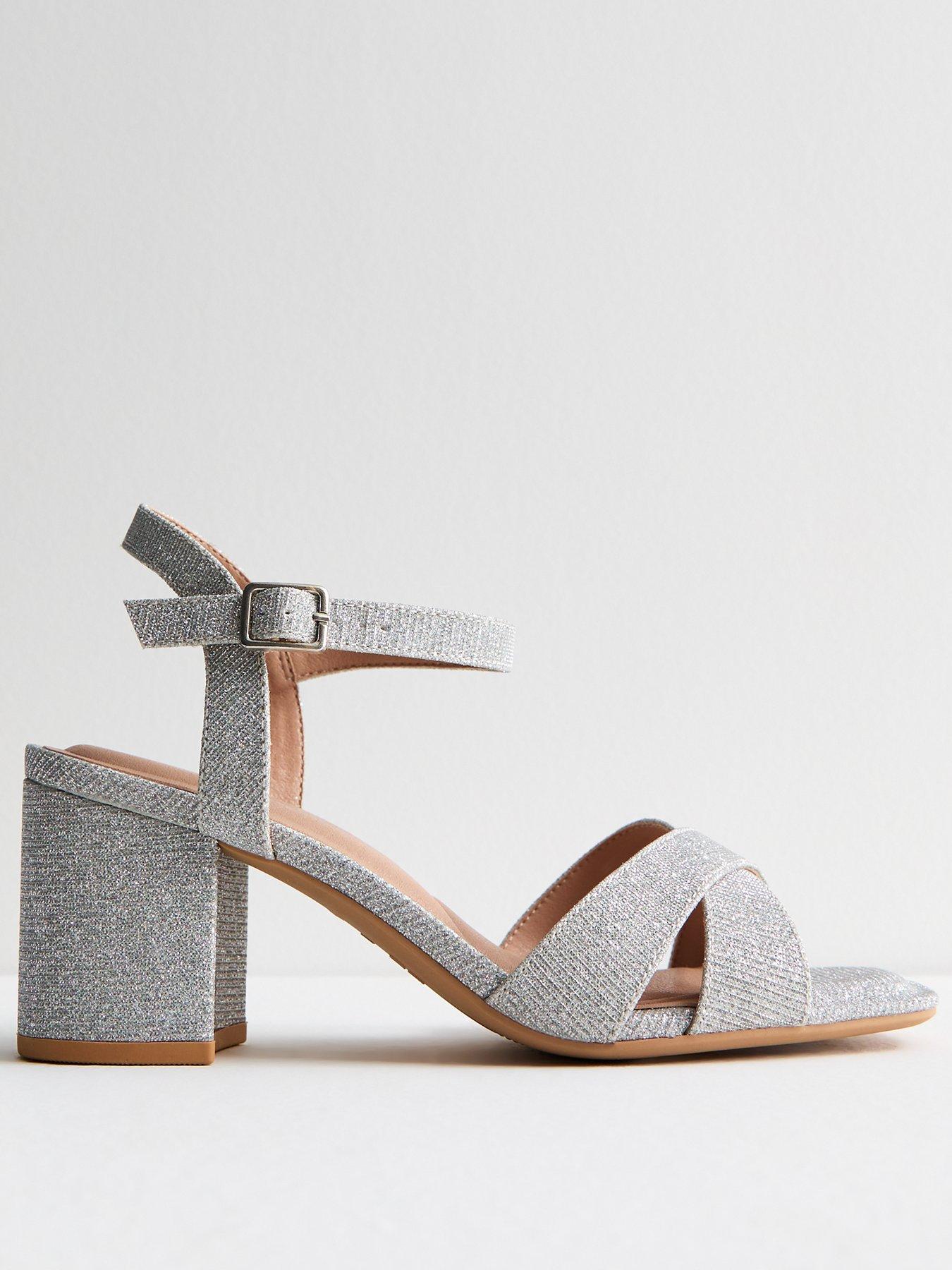 New look silver sandals online