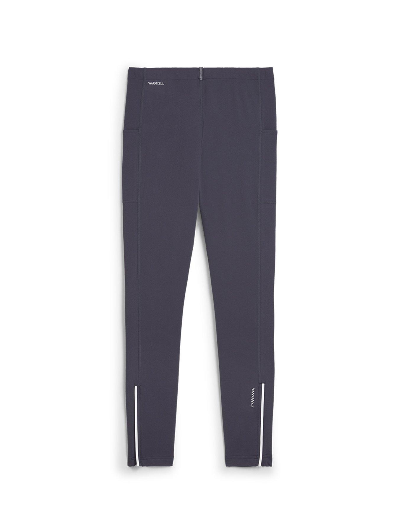 Image 2 of 2 of Puma Mens Running Brushed Tights - Grey