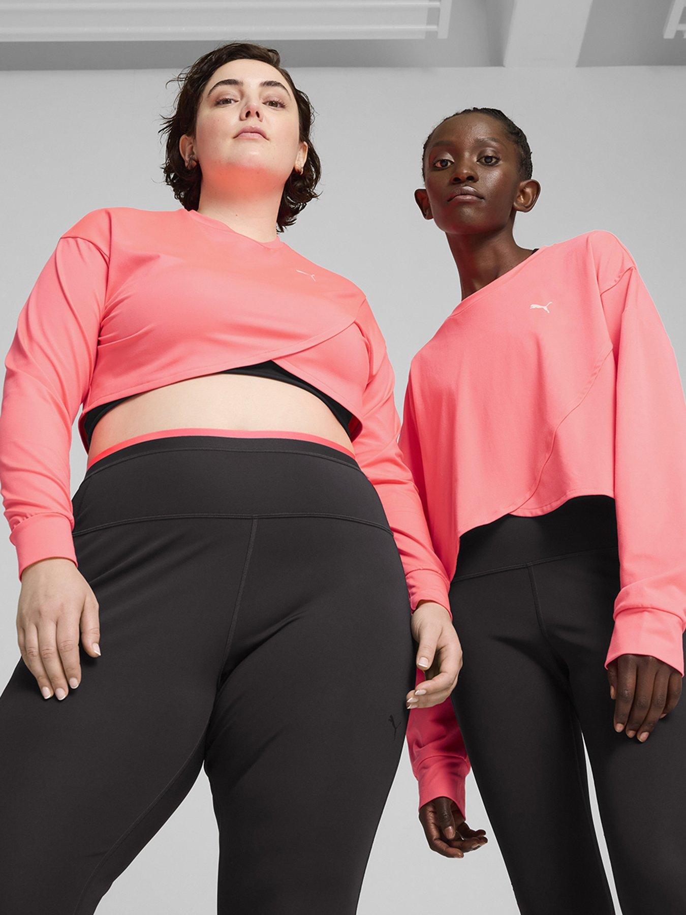undefined Womens Training Cloudspun Crossover Crew - Pink