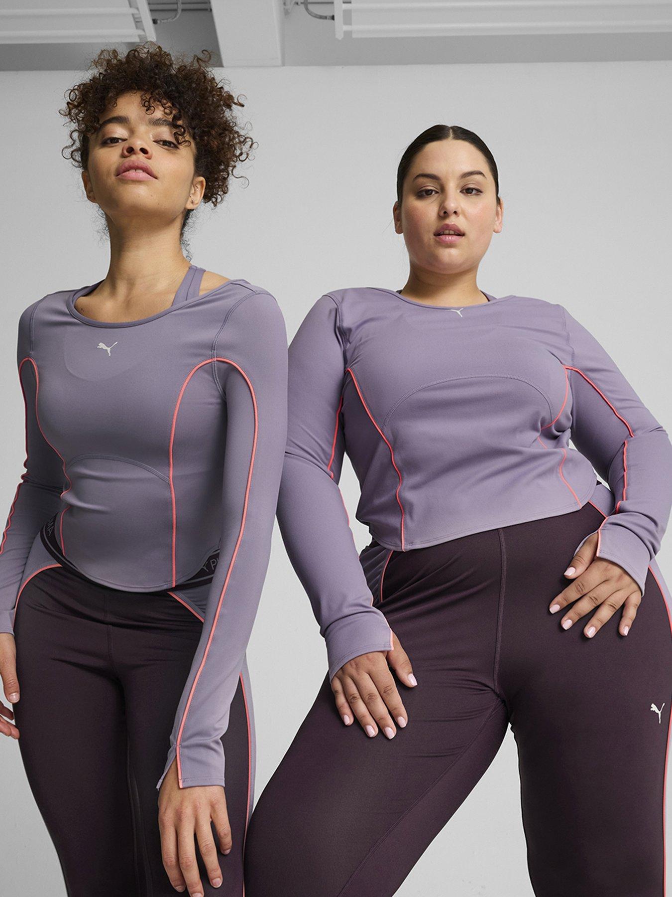 undefined Womens Training Cloudspun Long Sleeve Top - Purple