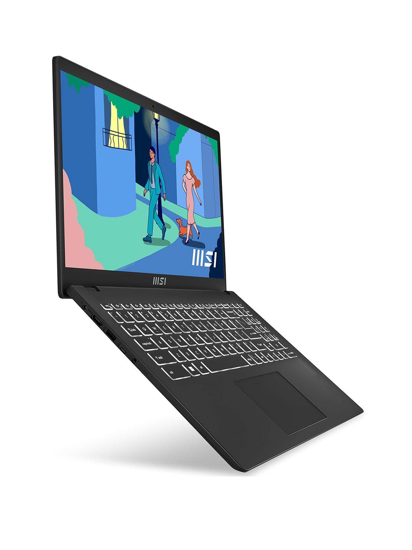  image of msi-modern-15-laptop-156in-fhdnbspamd-ryzen-7-8gb-ramnbsp512gb-ssd-black