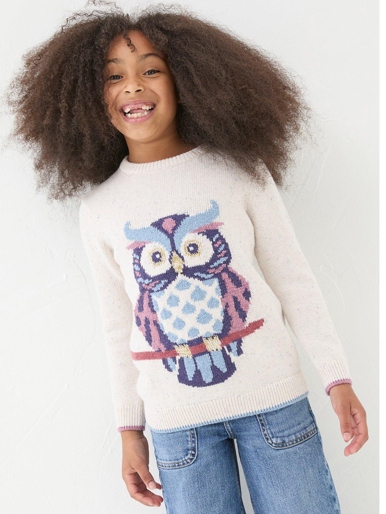 Girls cream jumper best sale