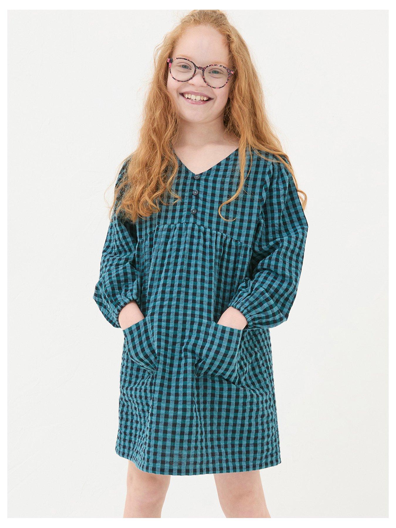 undefined Girls Polly Gingham Dress - Multi