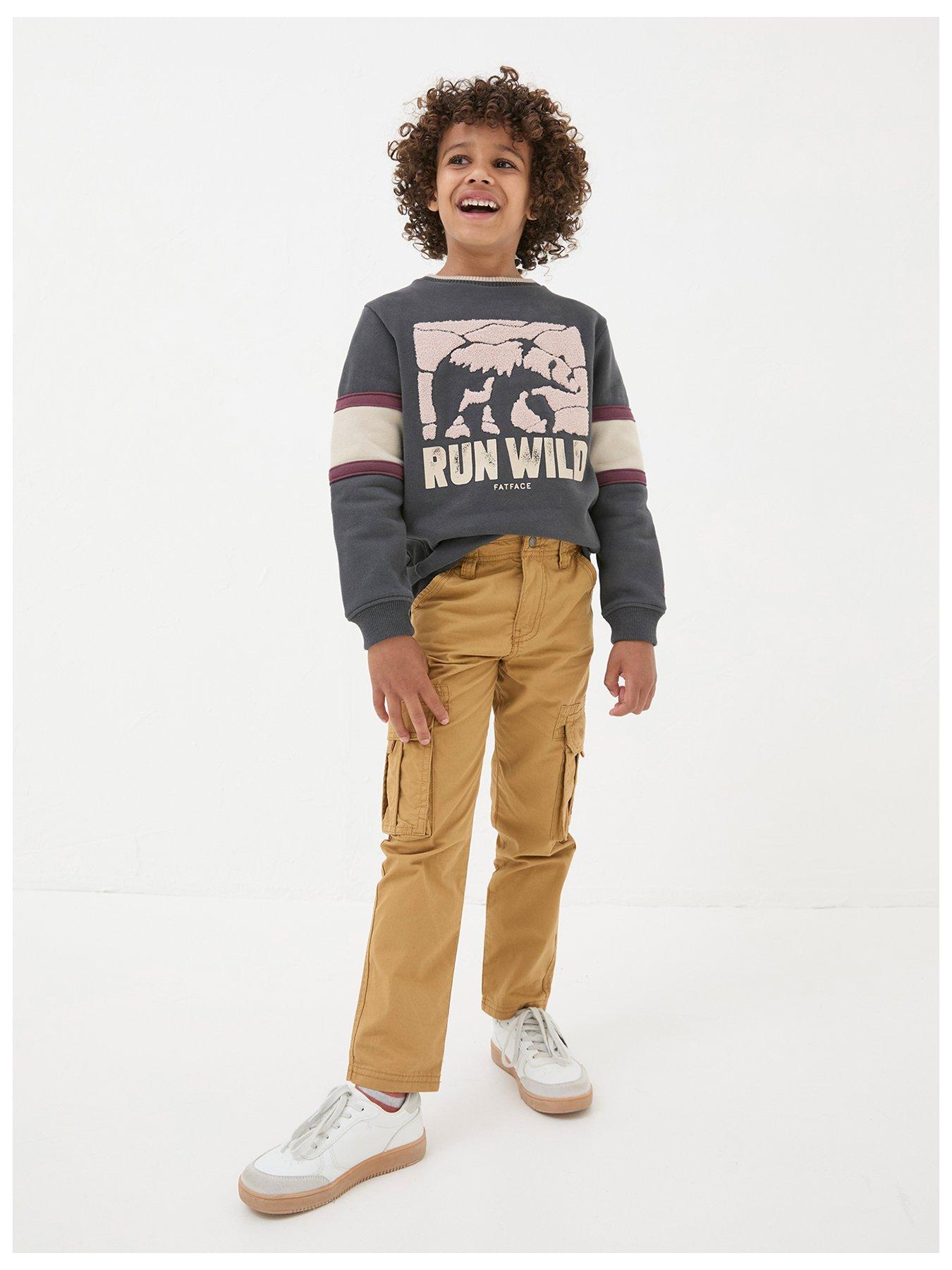 undefined Boys Lulworth Cargo Trouser - Dark Stone
