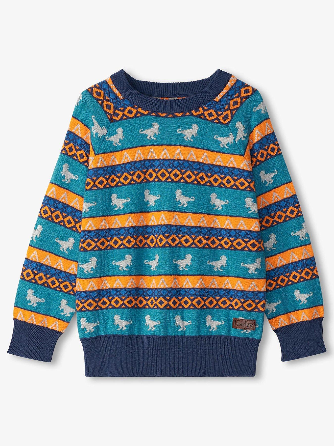 undefined Boys Dino Knit Jumper - Multi