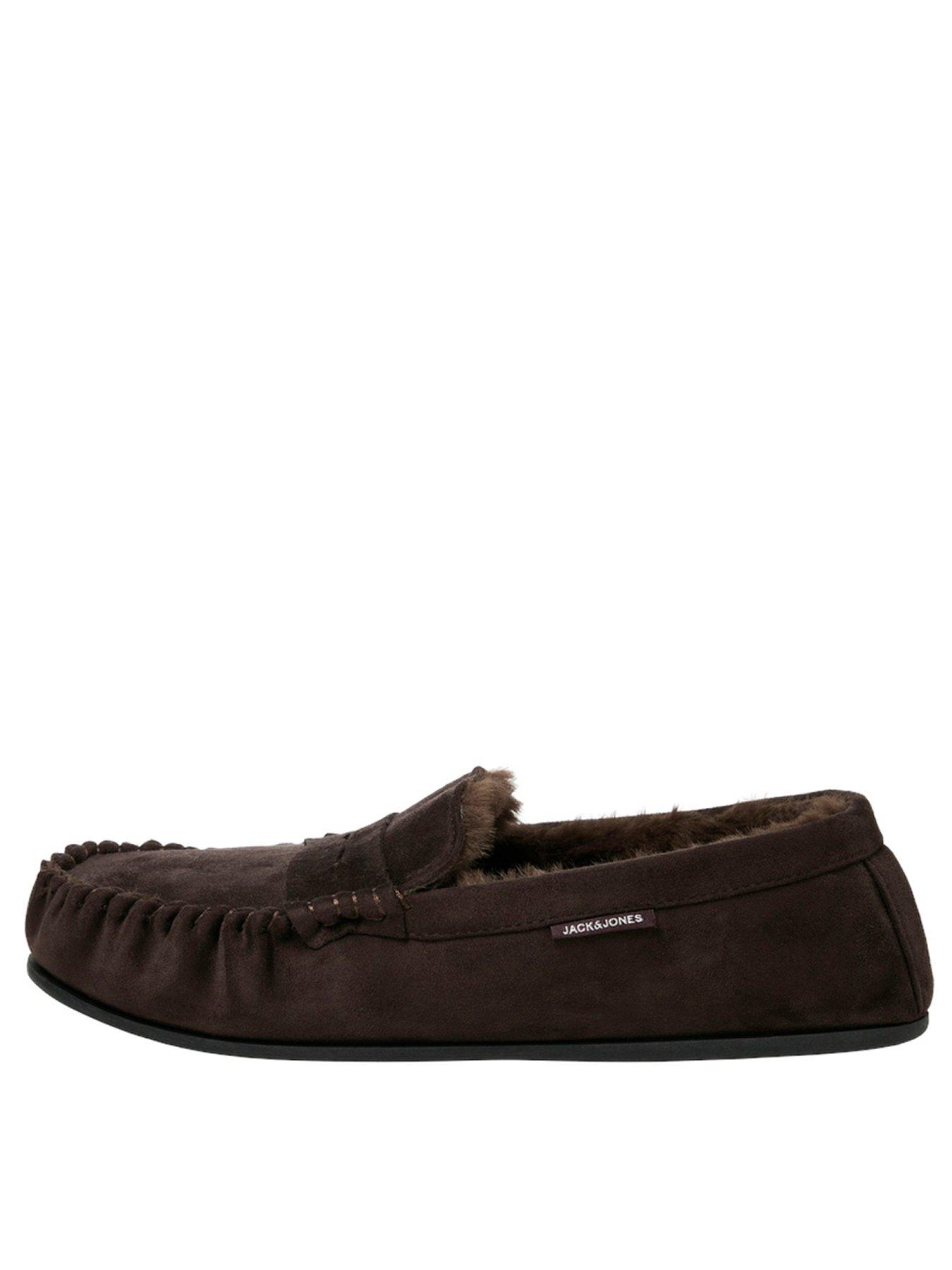 Image 1 of 6 of Jack & Jones Jack &amp; Jones Moccasin Slippers