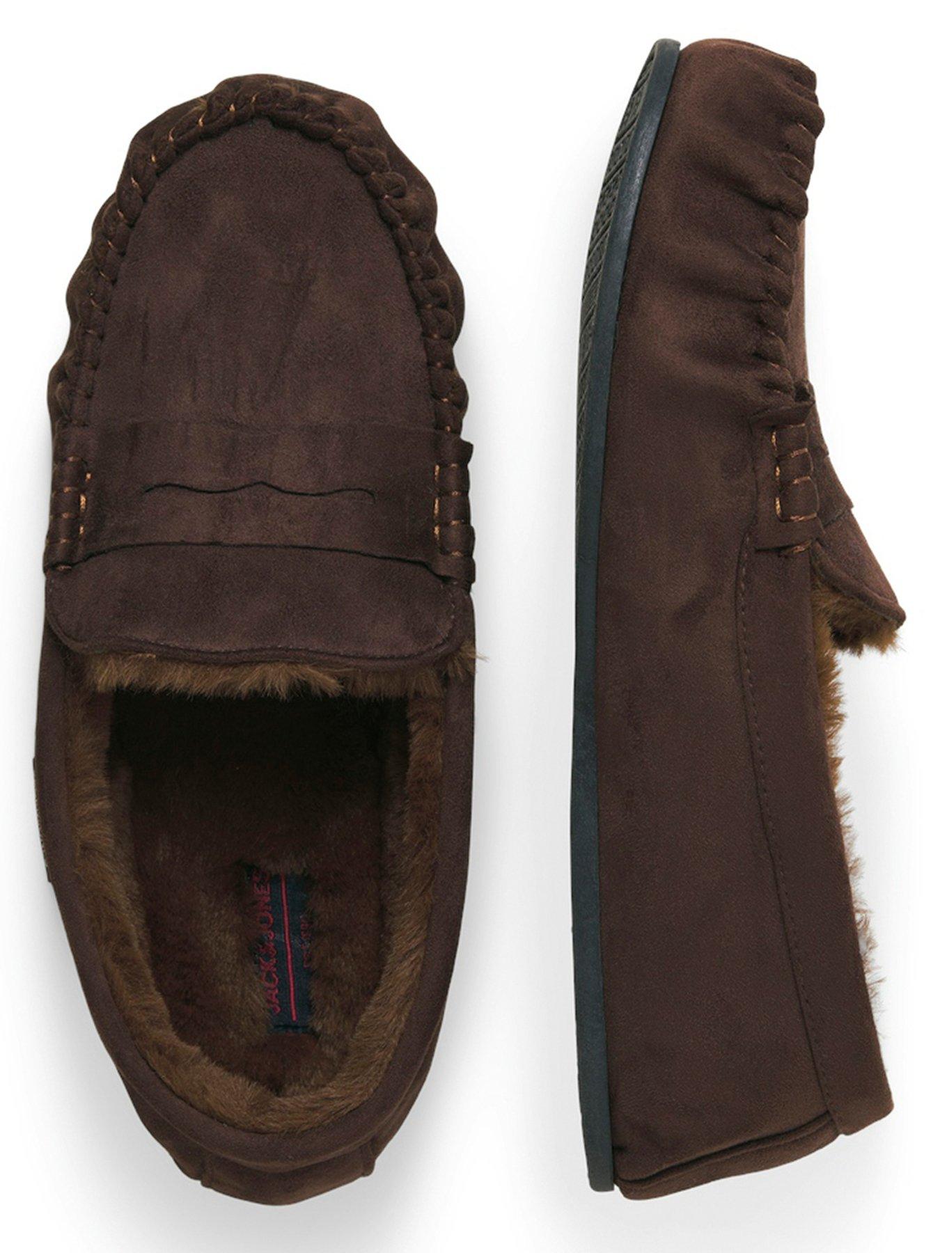 Image 4 of 6 of Jack & Jones Jack &amp; Jones Moccasin Slippers