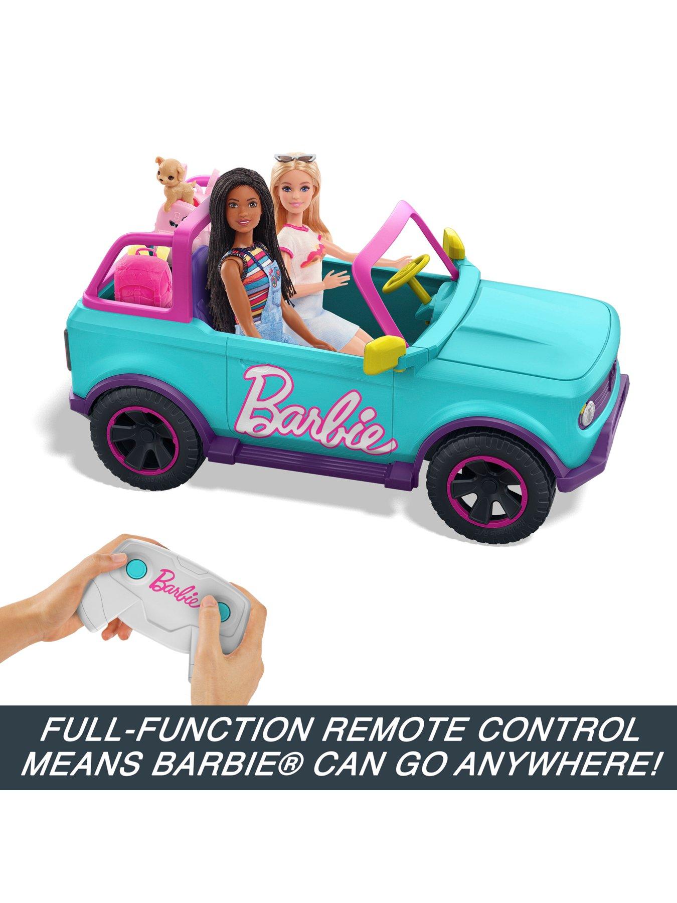 Image 3 of 7 of Hot Wheels Barbie&nbsp;Remote Control SUV &amp; Stickers, Battery-Powered Toy Truck