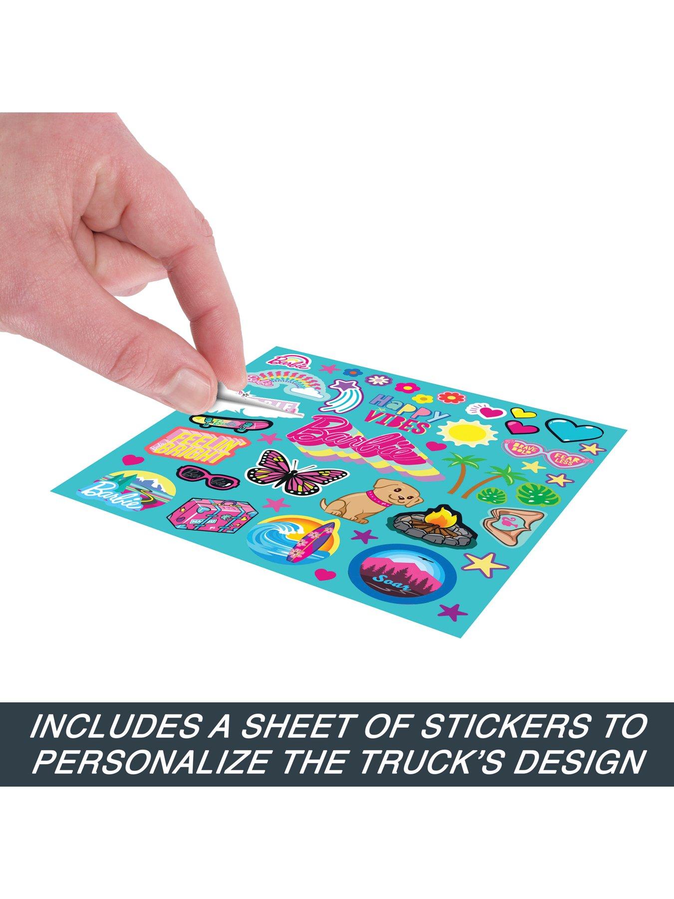  image of barbie-remote-control-suv-amp-stickers-battery-powered-toy-truck