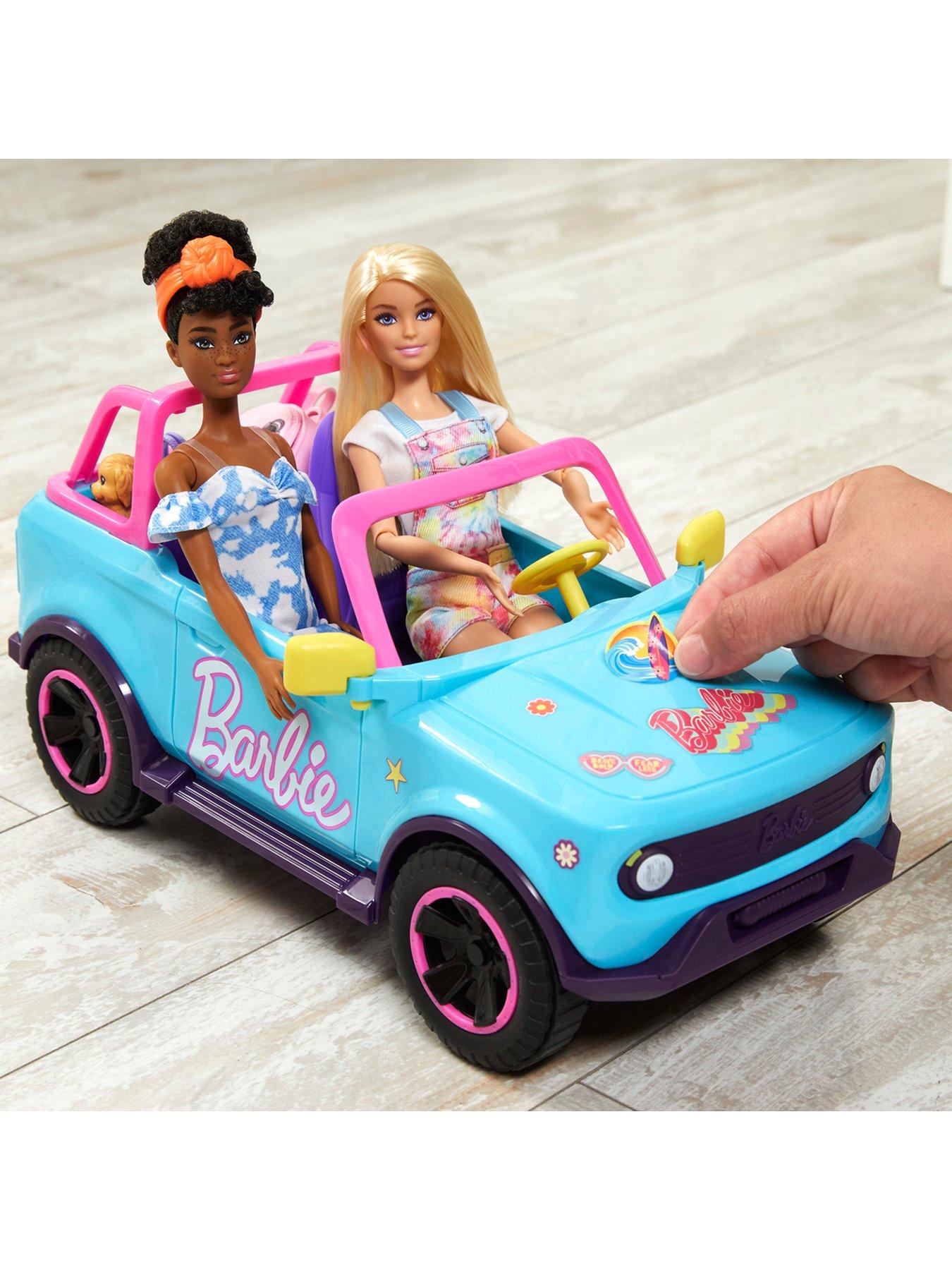 Image 6 of 7 of Hot Wheels Barbie&nbsp;Remote Control SUV &amp; Stickers, Battery-Powered Toy Truck
