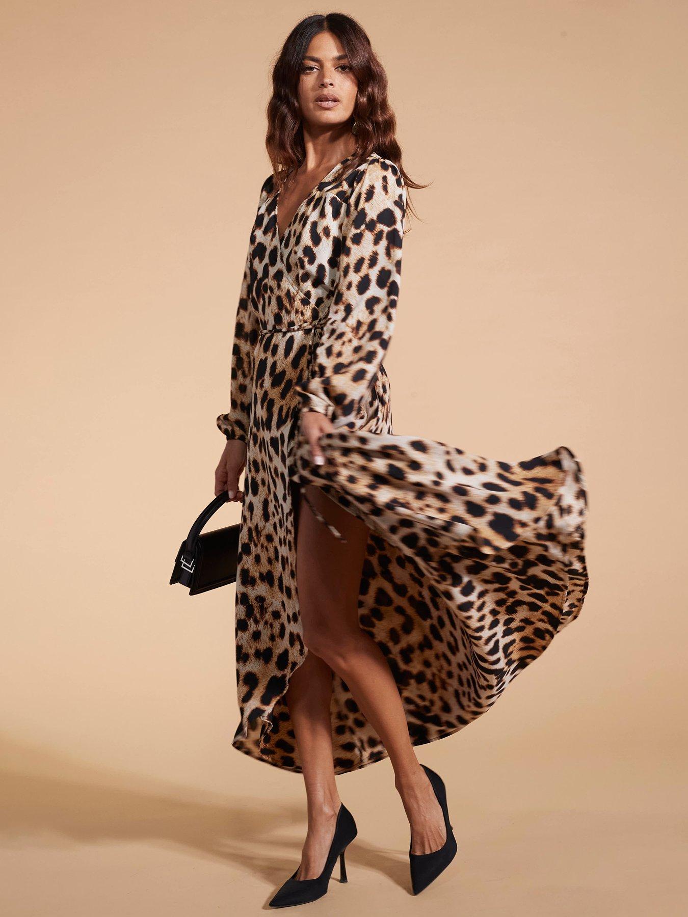 Dancing Leopard Leopard Print Wrap Maxi Dress Leopard Print littlewoods