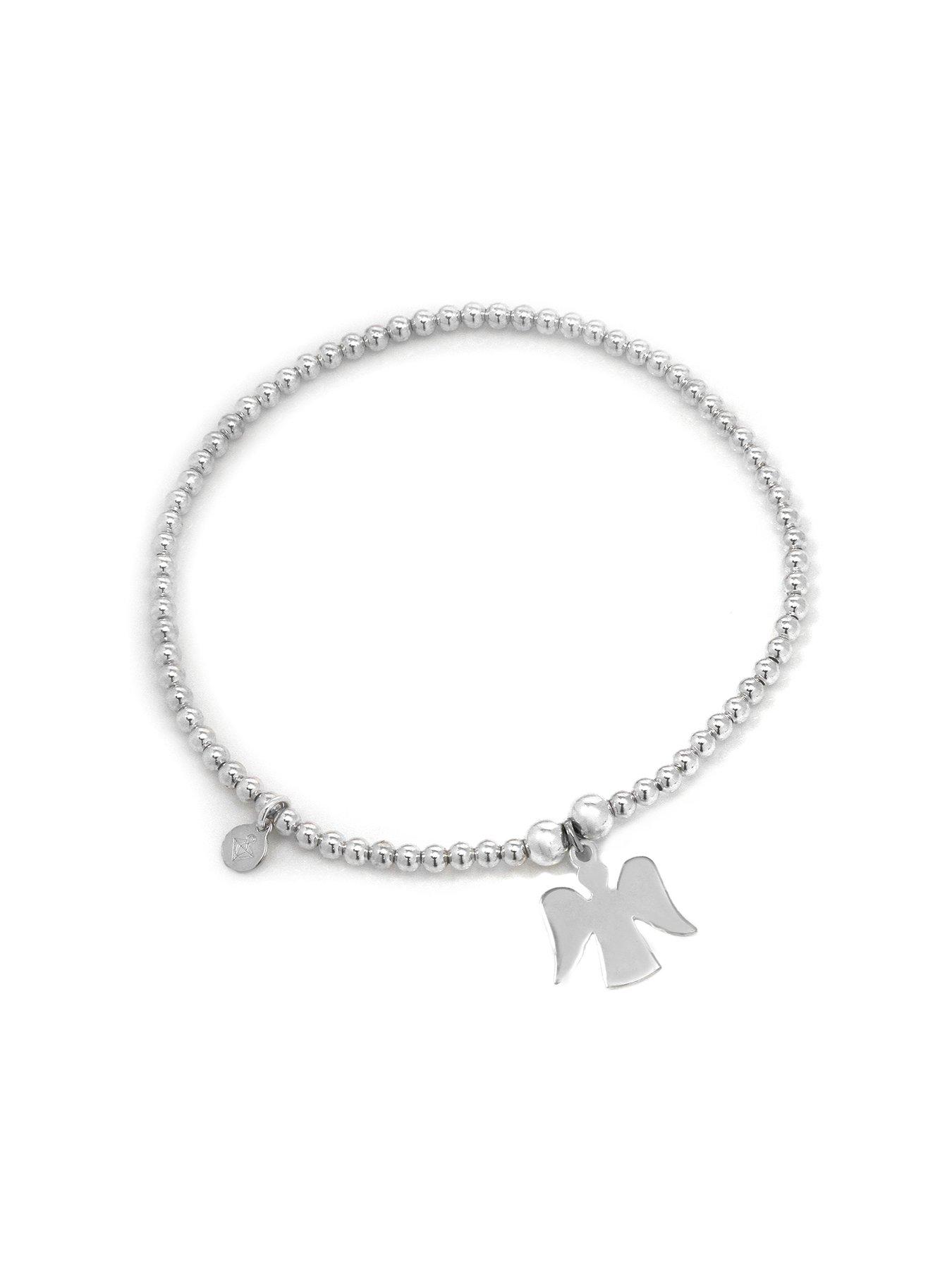 undefined Mini Guardian Angel Ball Bracelet - Sterling Silver - Junior