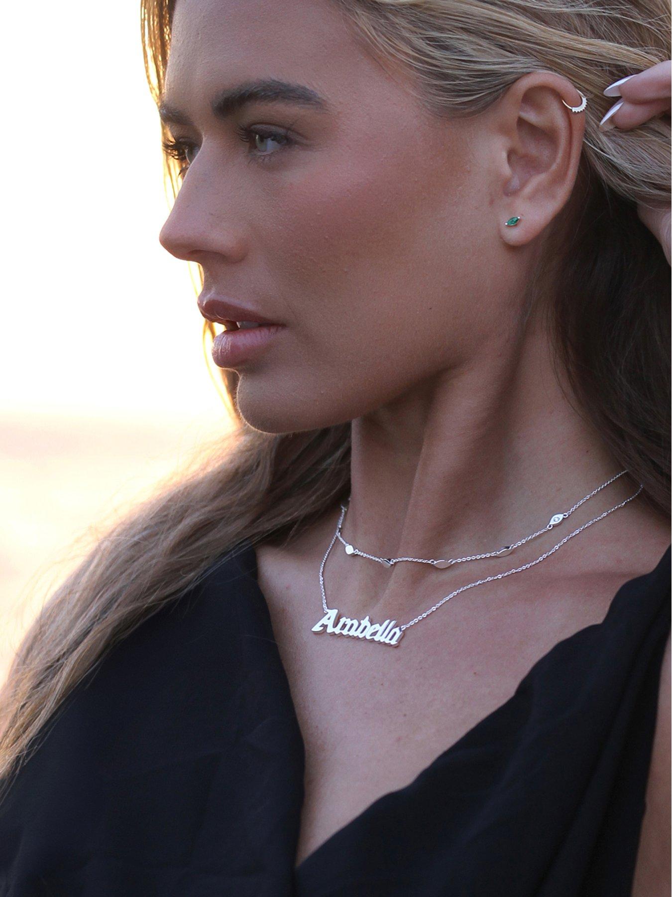 Image 2 of 4 of Say It With Custom Name Necklace - Silver