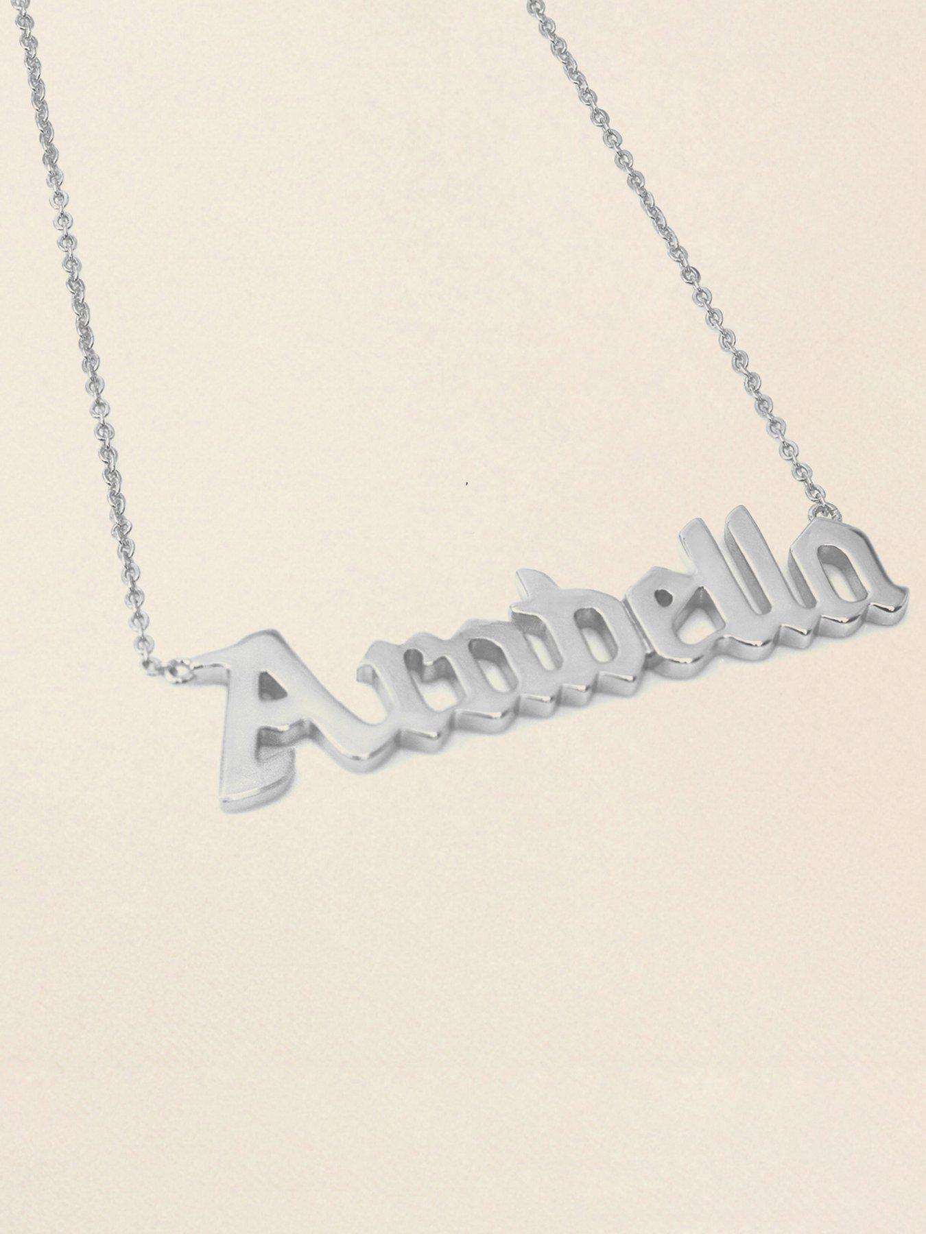Image 3 of 4 of Say It With Custom Name Necklace - Silver