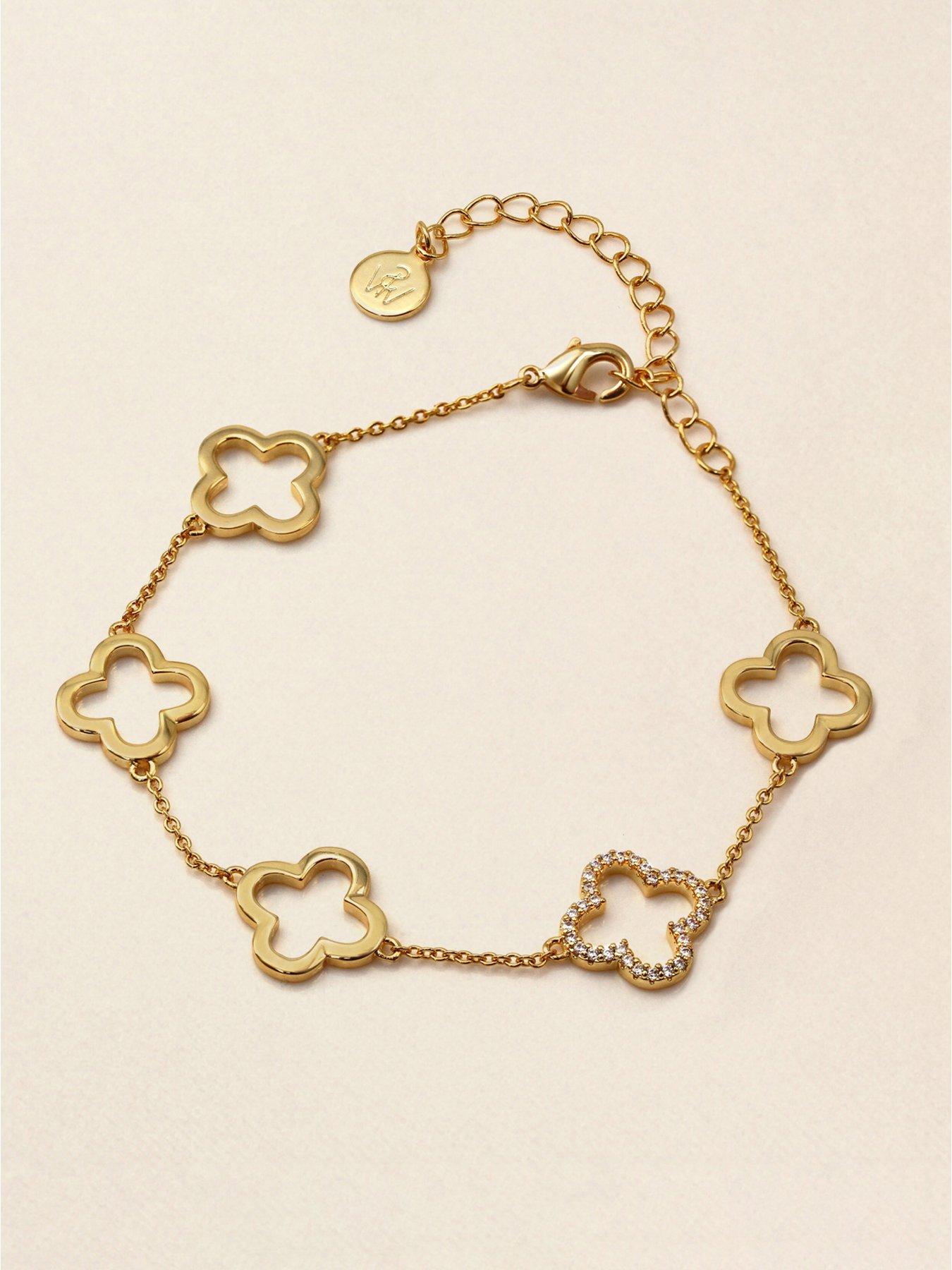 Image 3 of 4 of Say It With Clover Bracelet - Yellow Gold