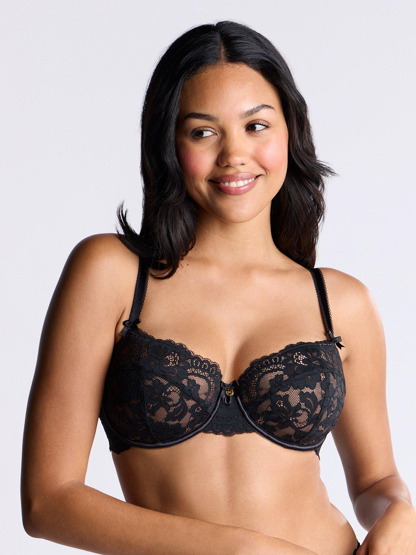 Boux Avenue Lana Plunge Bra - Black