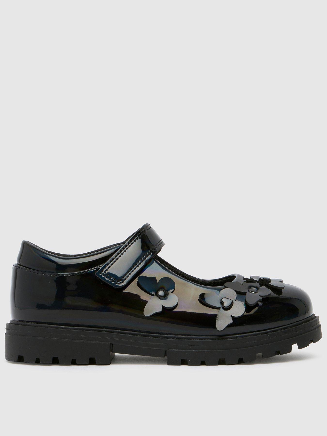schuh-lush-feature-butterfly-junior-patent-shoes-black