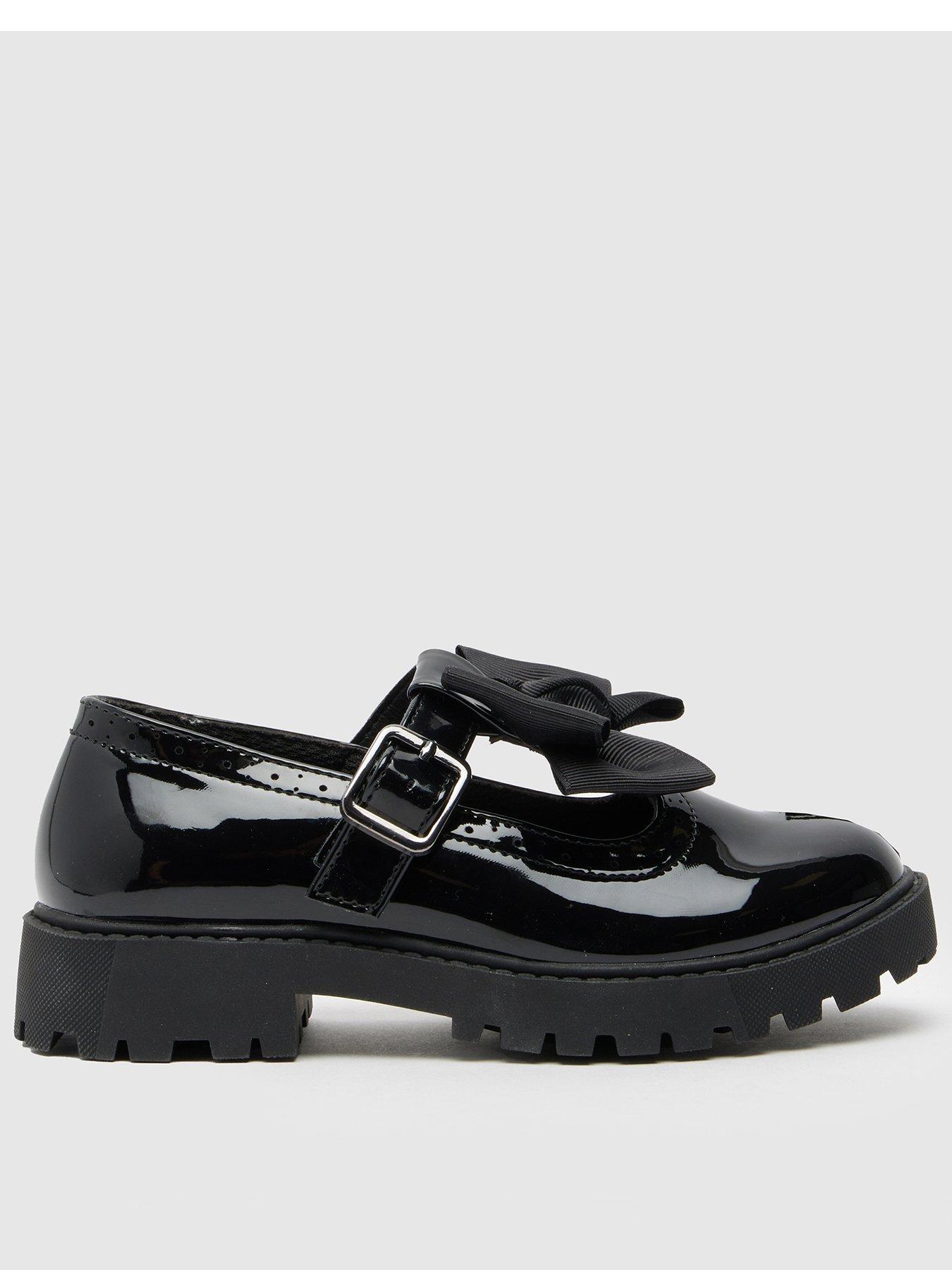 undefined Lollipop Feature Bow Tbar  Junior - Black Patent