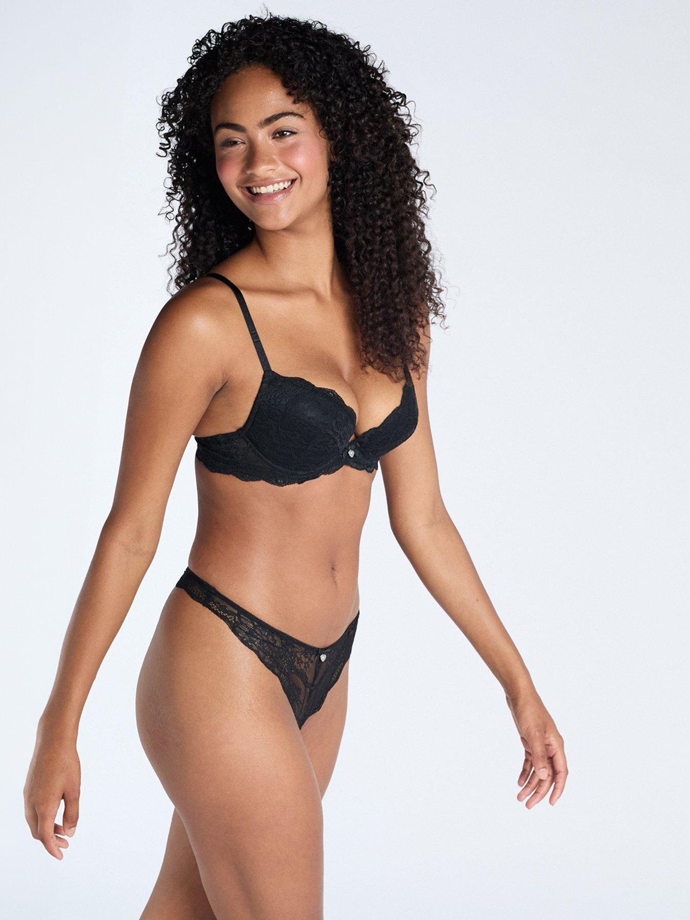 Image 4 of 5 of Boux Avenue Mollie Plunge Bra - Black