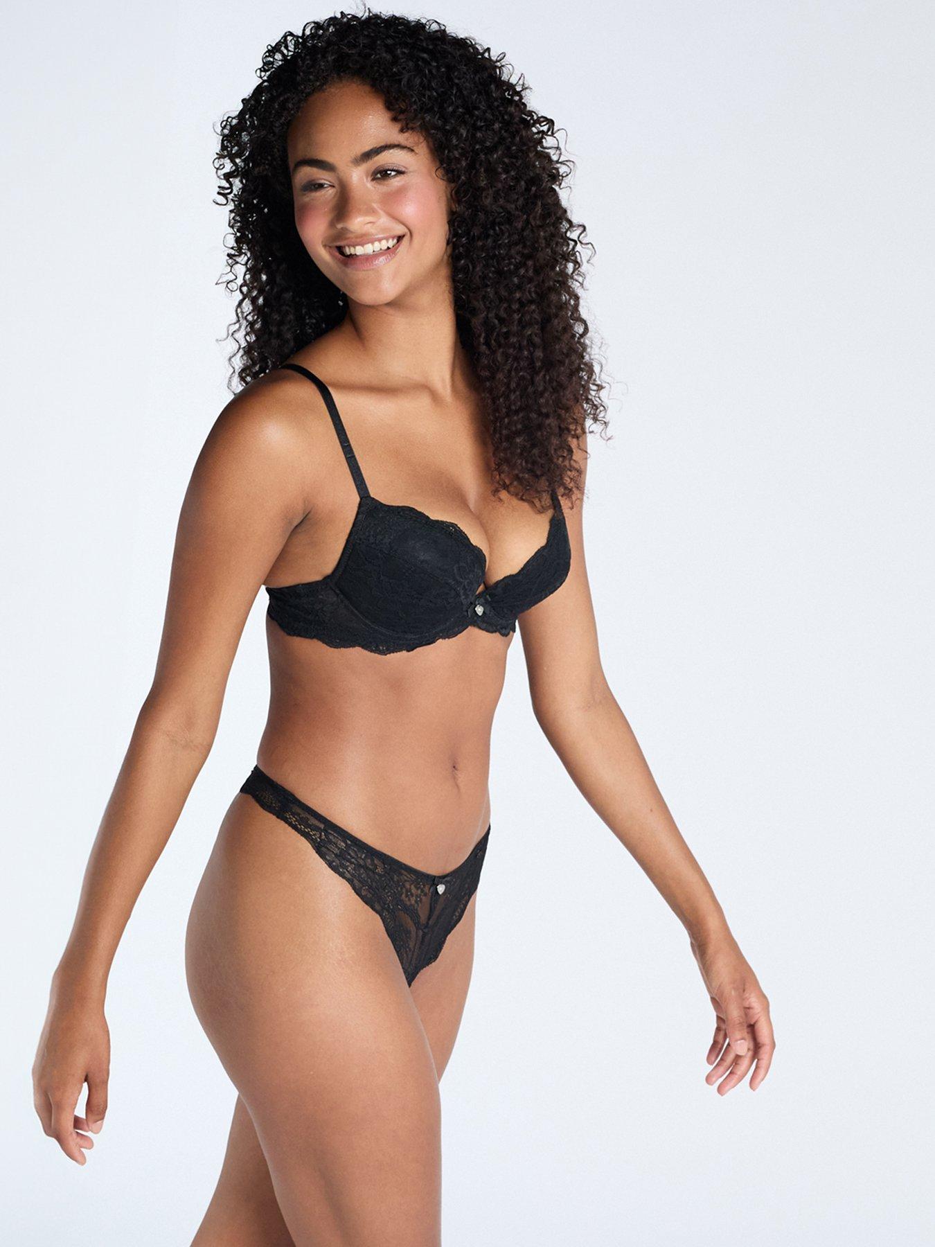Image 4 of 4 of Boux Avenue Mollie Thong - Black