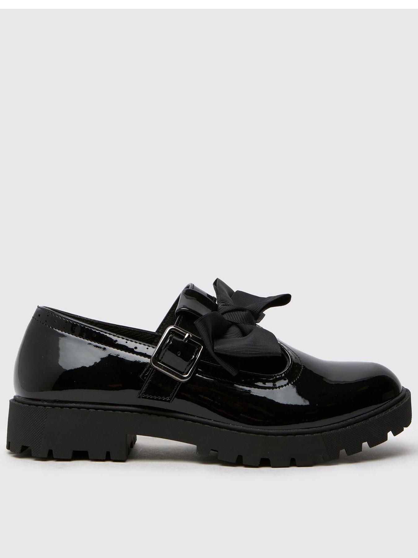 undefined Lollipop Feature Bow Tbar  Youth - Black Patent