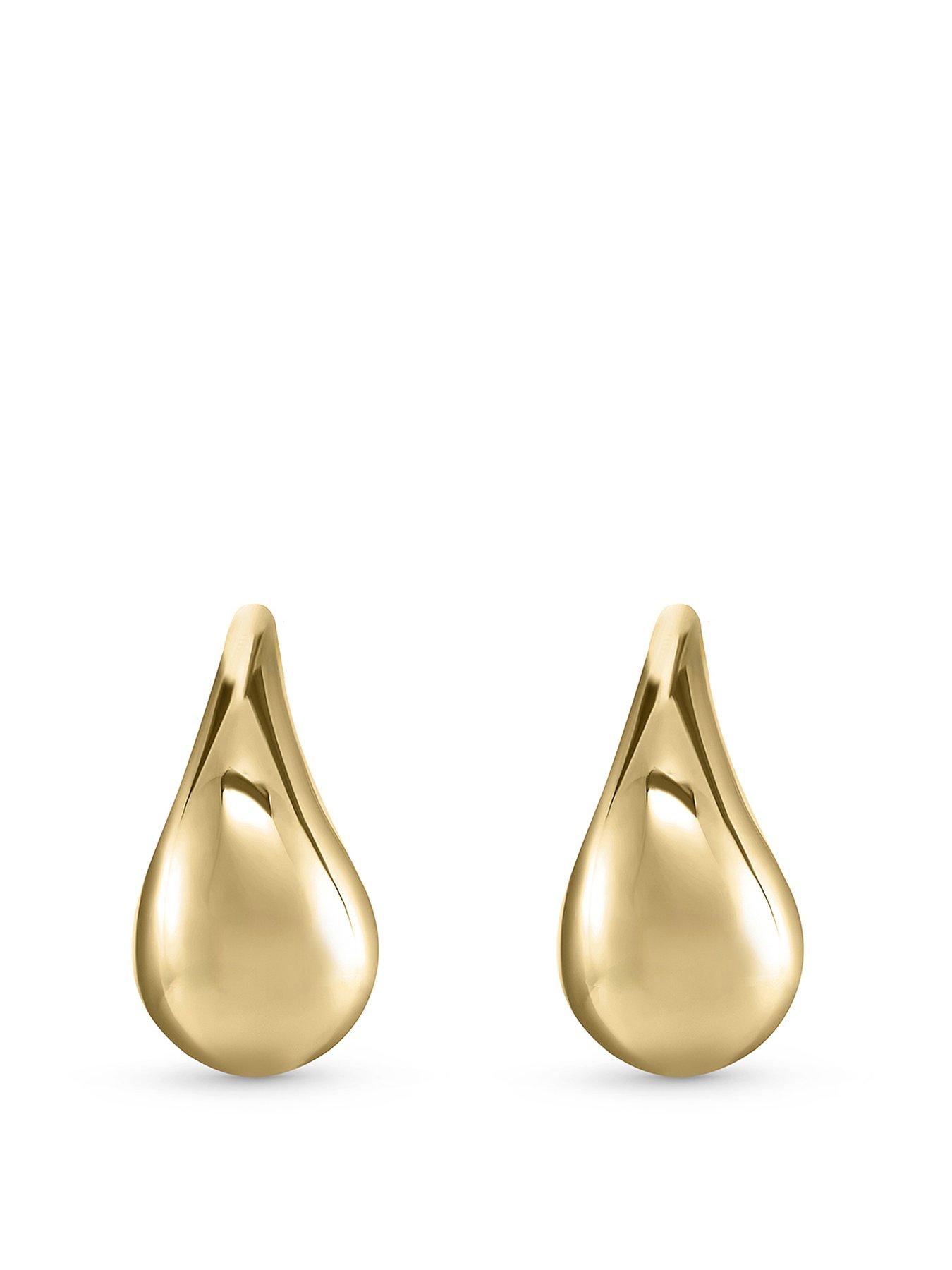 beaverbrooks-9ct-yellow-gold-teardrop-earrings