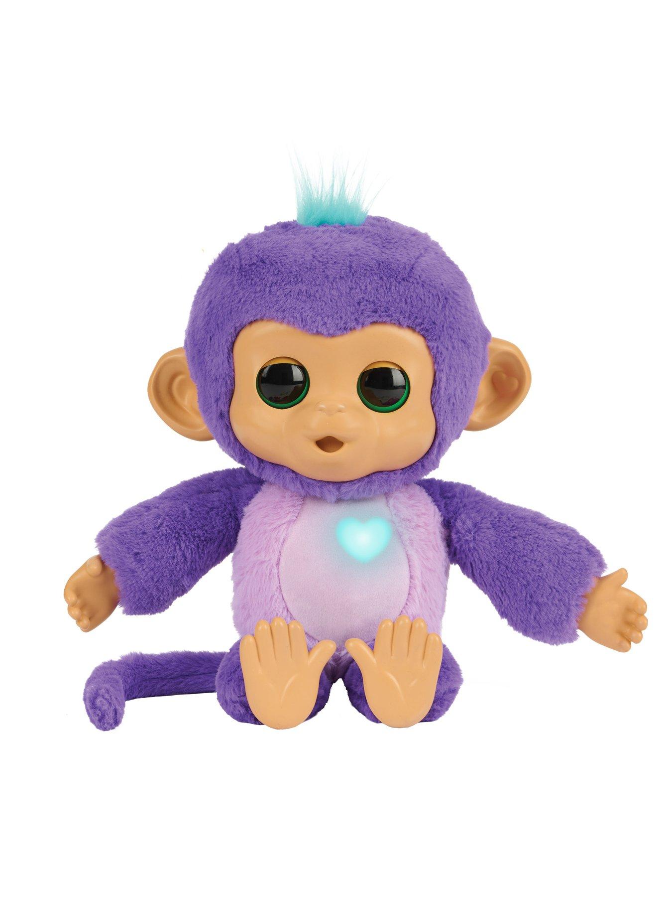 Image 3 of 8 of Fingerlings Care 'n' Cuddles Interactive Baby Monkey Plush Toy