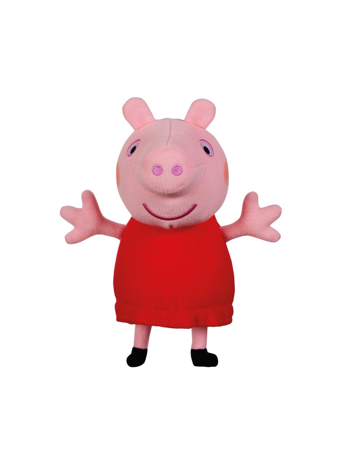 Image 2 of 7 of Peppa Pig Talking Red Dress Peppa 20cm Soft Toy