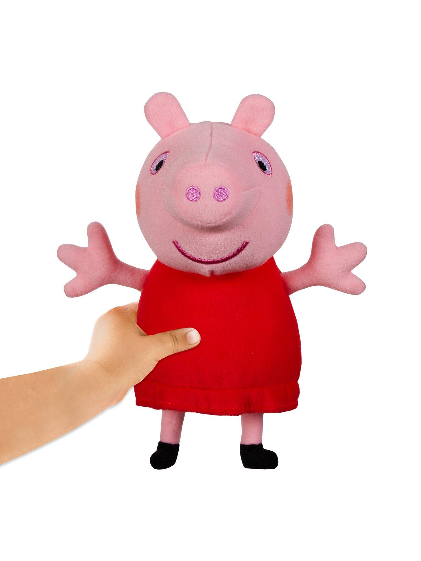 Image 4 of 7 of Peppa Pig Talking Red Dress Peppa 20cm Soft Toy