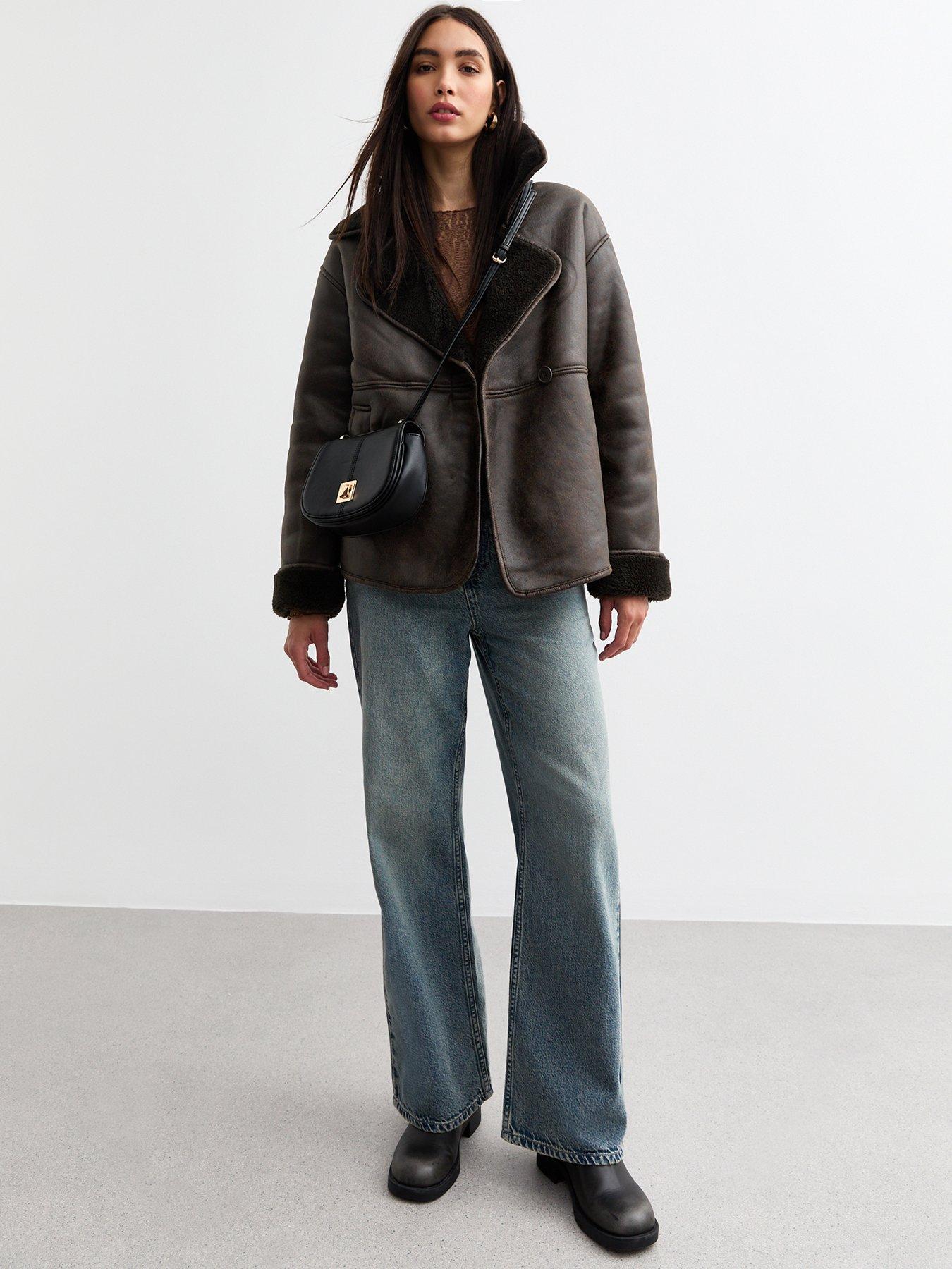 Levis Women's Brown Faux Shearling Coat