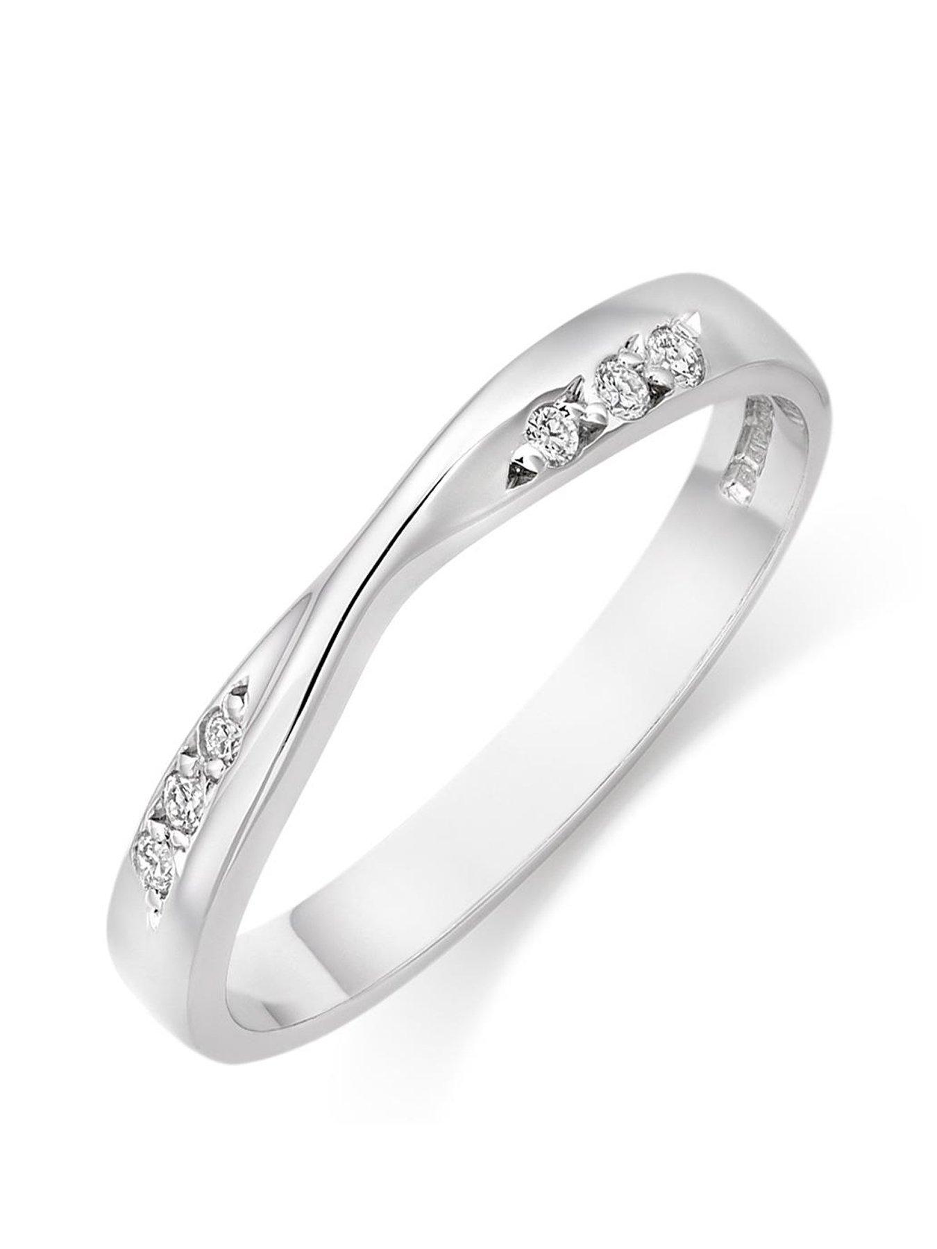  image of beaverbrooks-9ct-white-gold-diamond-wedding-ring