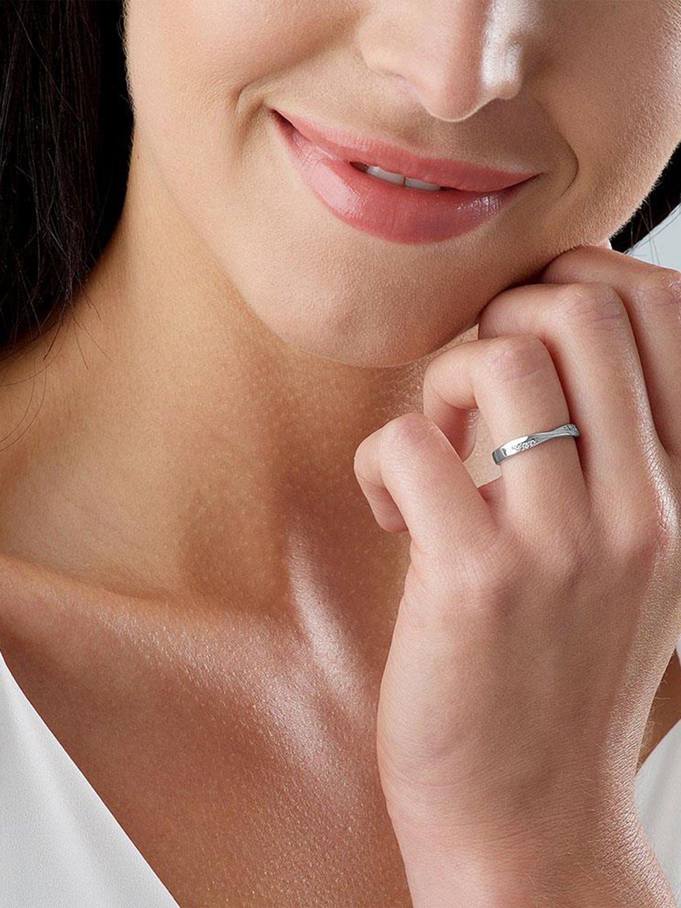  image of beaverbrooks-9ct-white-gold-diamond-wedding-ring