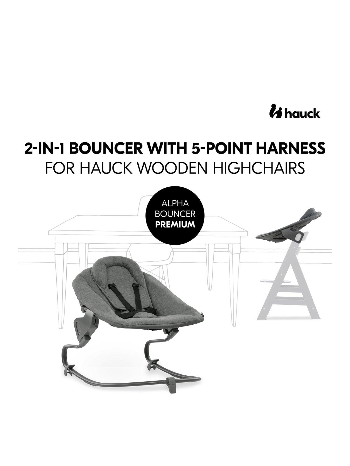  image of hauck-alpha-bouncer-premium-dark-grey
