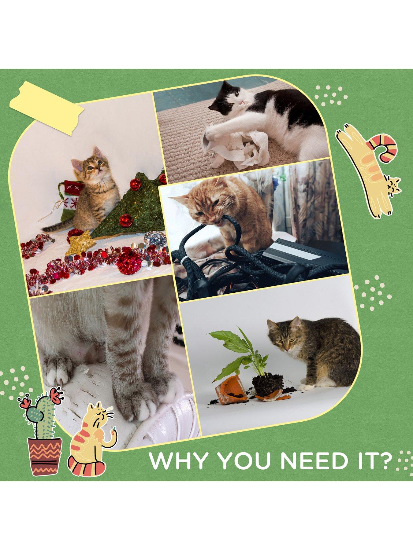 Image 6 of 7 of PawHut Cat Tree Cactus Sisal Scratching Post Interactive Fun Roller Exerciser