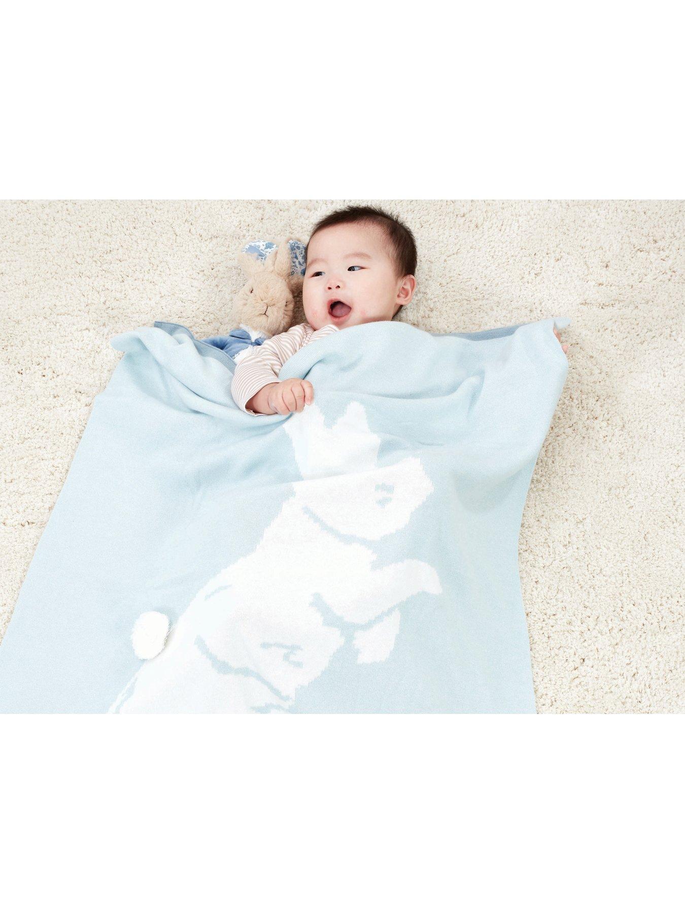  image of peter-rabbit-knitted-blanket-amp-soft-toy-gift-set