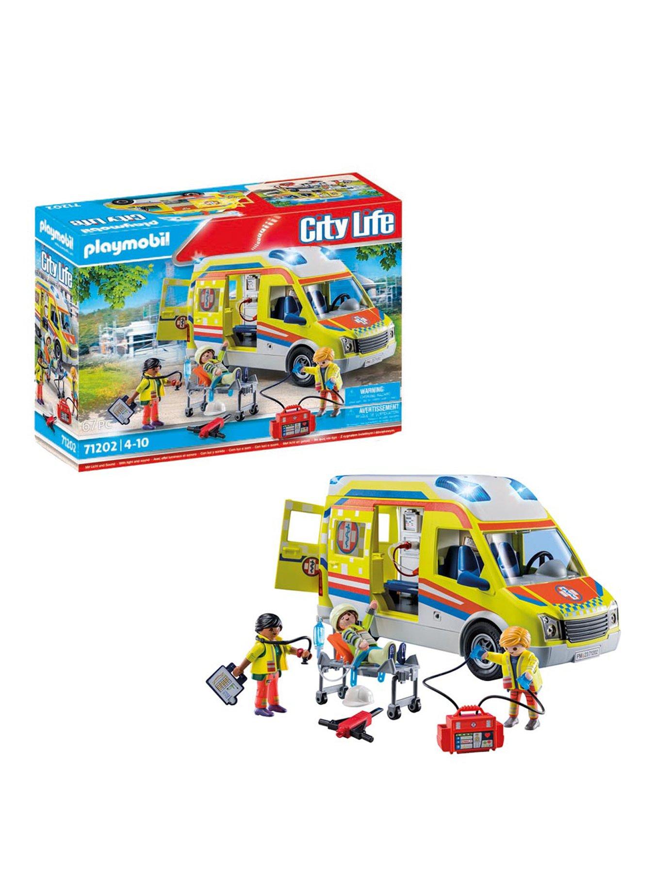  image of playmobil-71202-city-life-ambulance-with-lights-and-sound