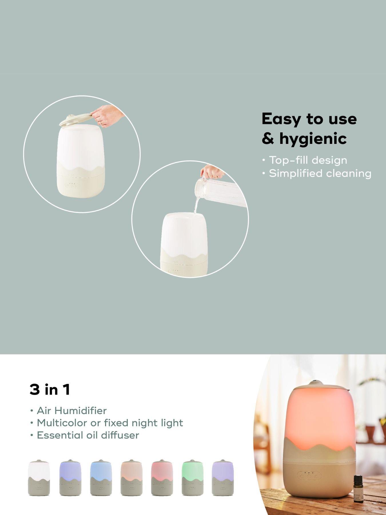 Image 4 of 7 of Babymoov Wave 2 in 1 top Fill 4L Humidifier &amp; Nightlight