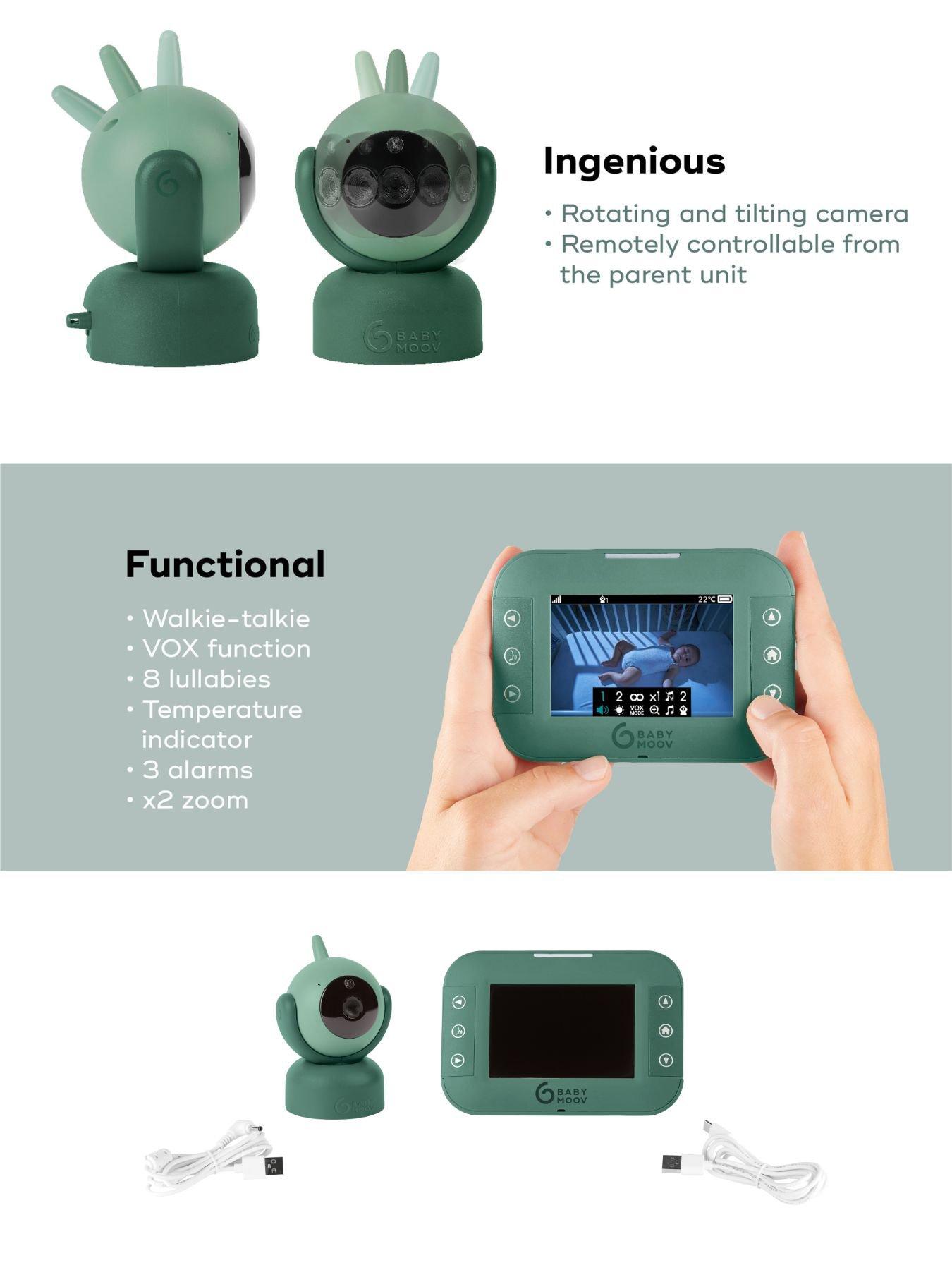 Image 4 of 5 of Babymoov Yoo Twist Twin Bundle -&nbsp;2 Cameras (Green)