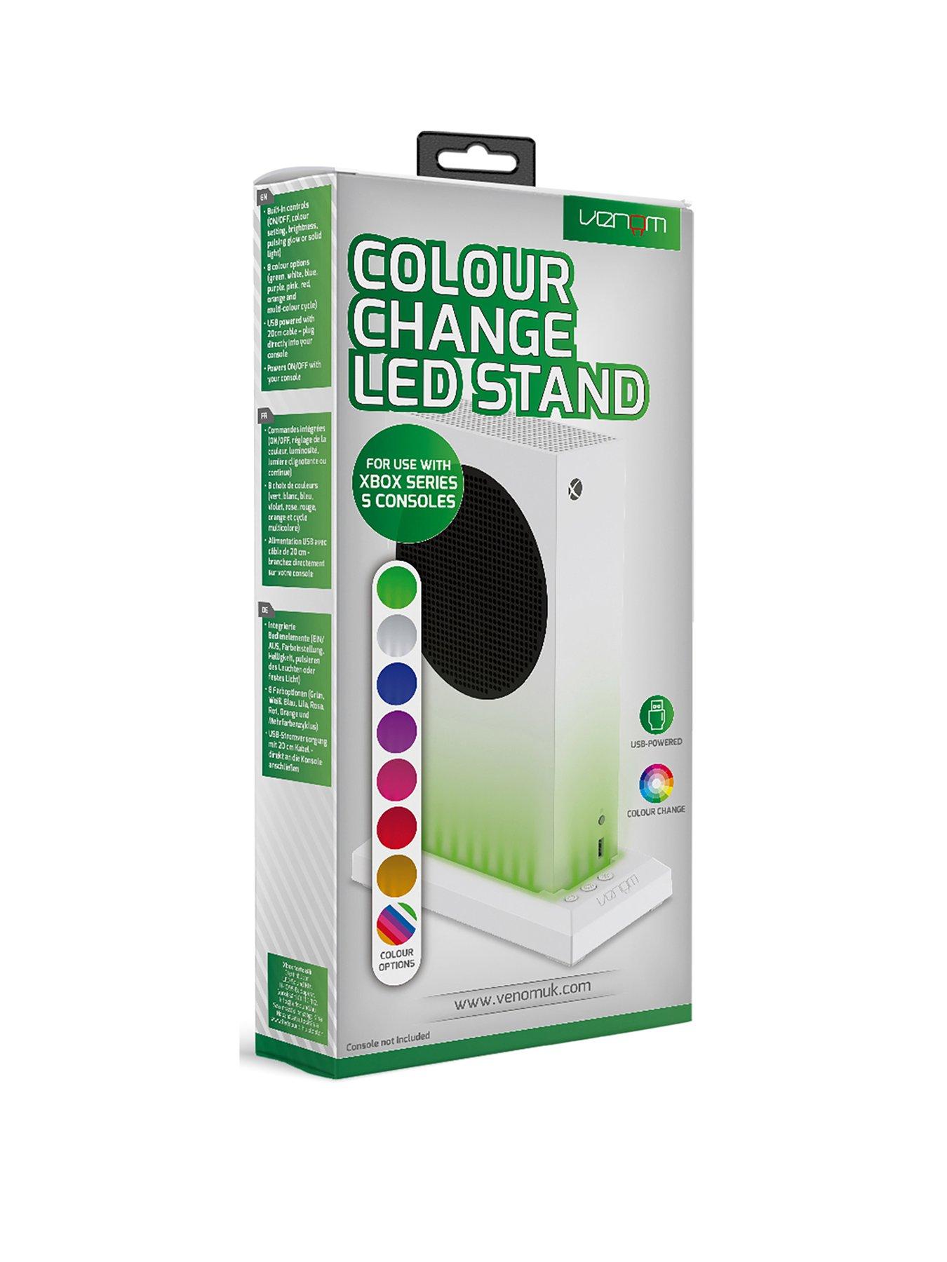 undefined Xbox Slim Multi-Colour LED Stand - White (for Xbox S Console)