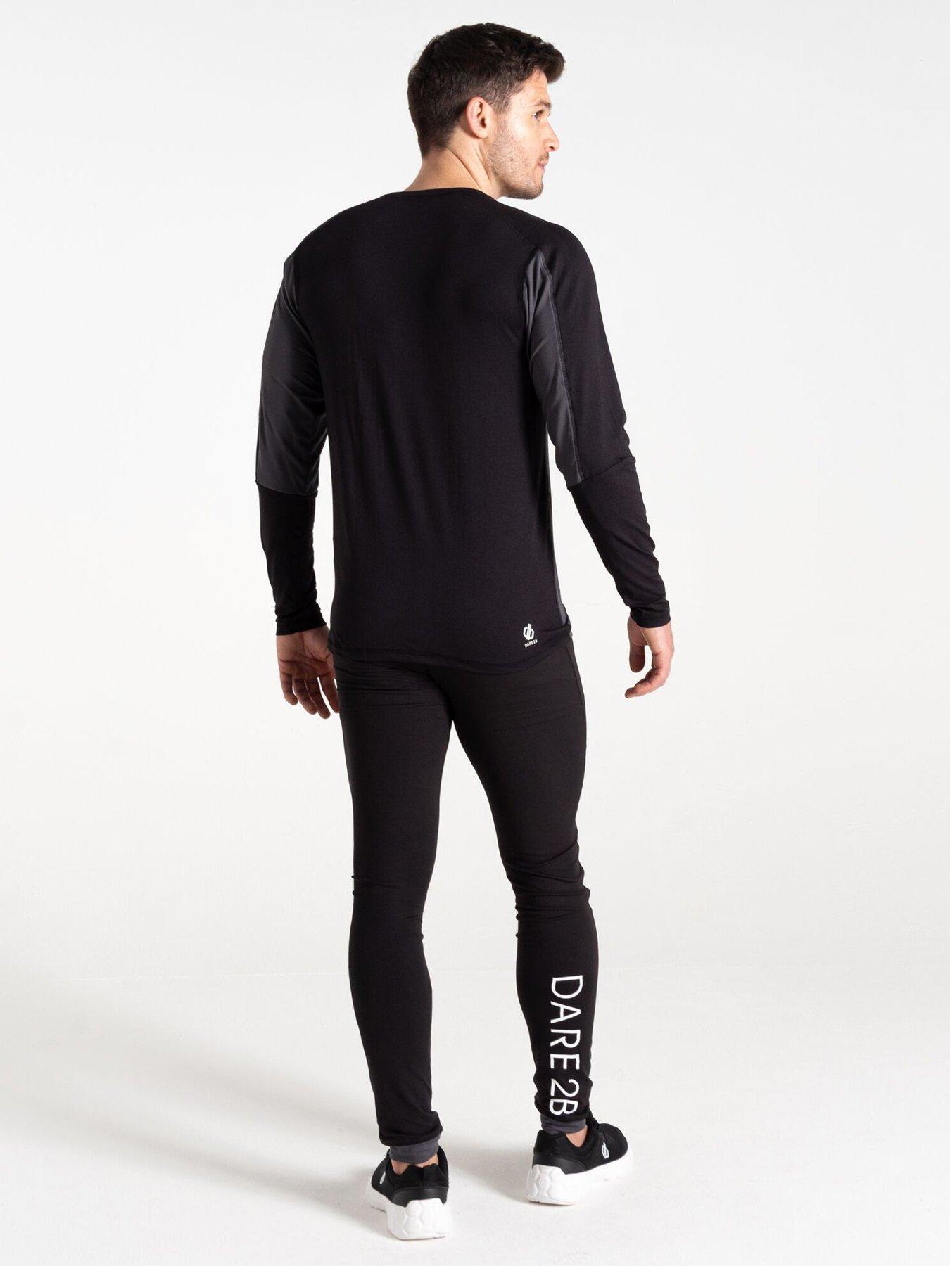  image of dare-2b-mens-ski-exchangenbspiv-baselayer-setnbsp-nbspblack